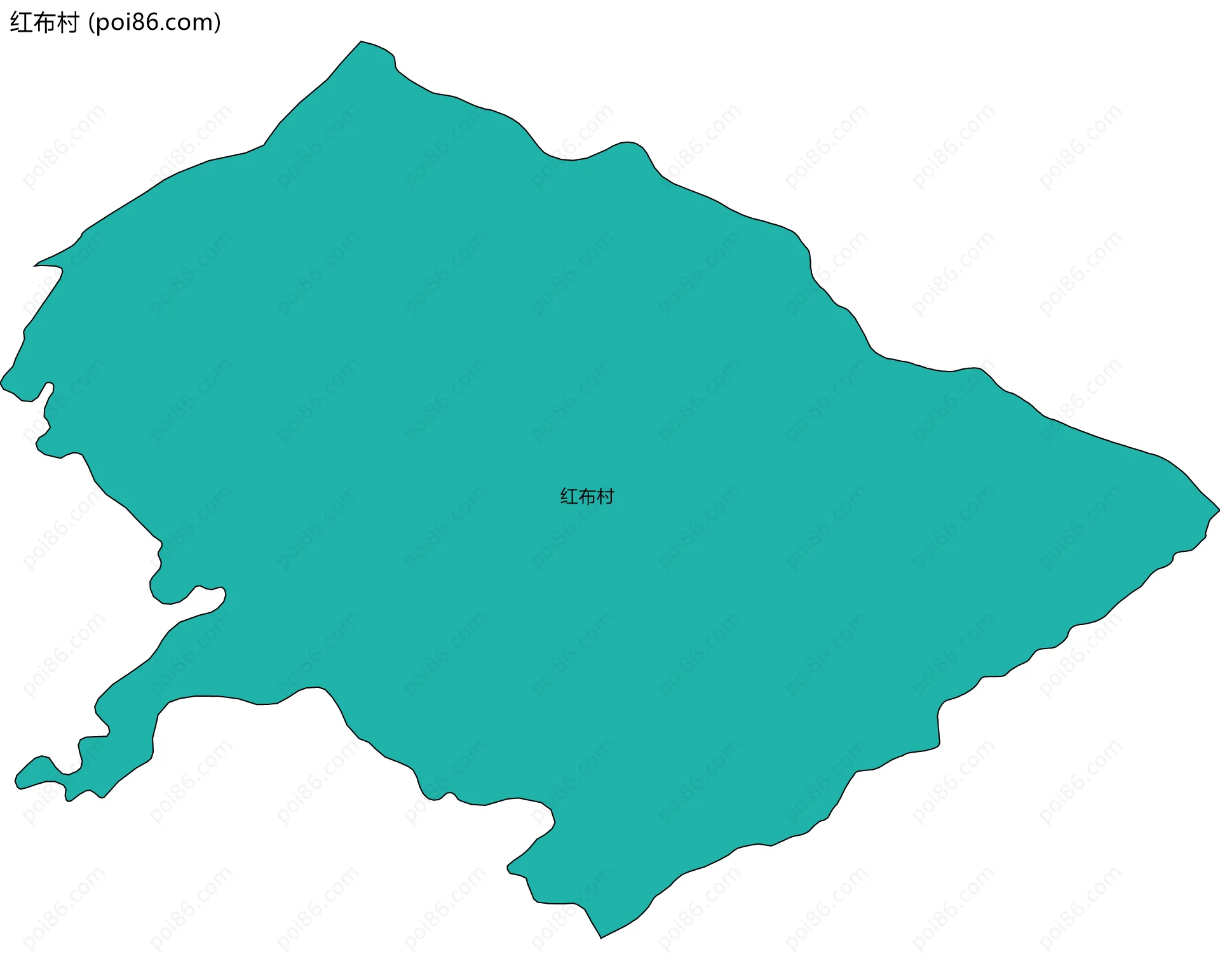 红布村边界地图