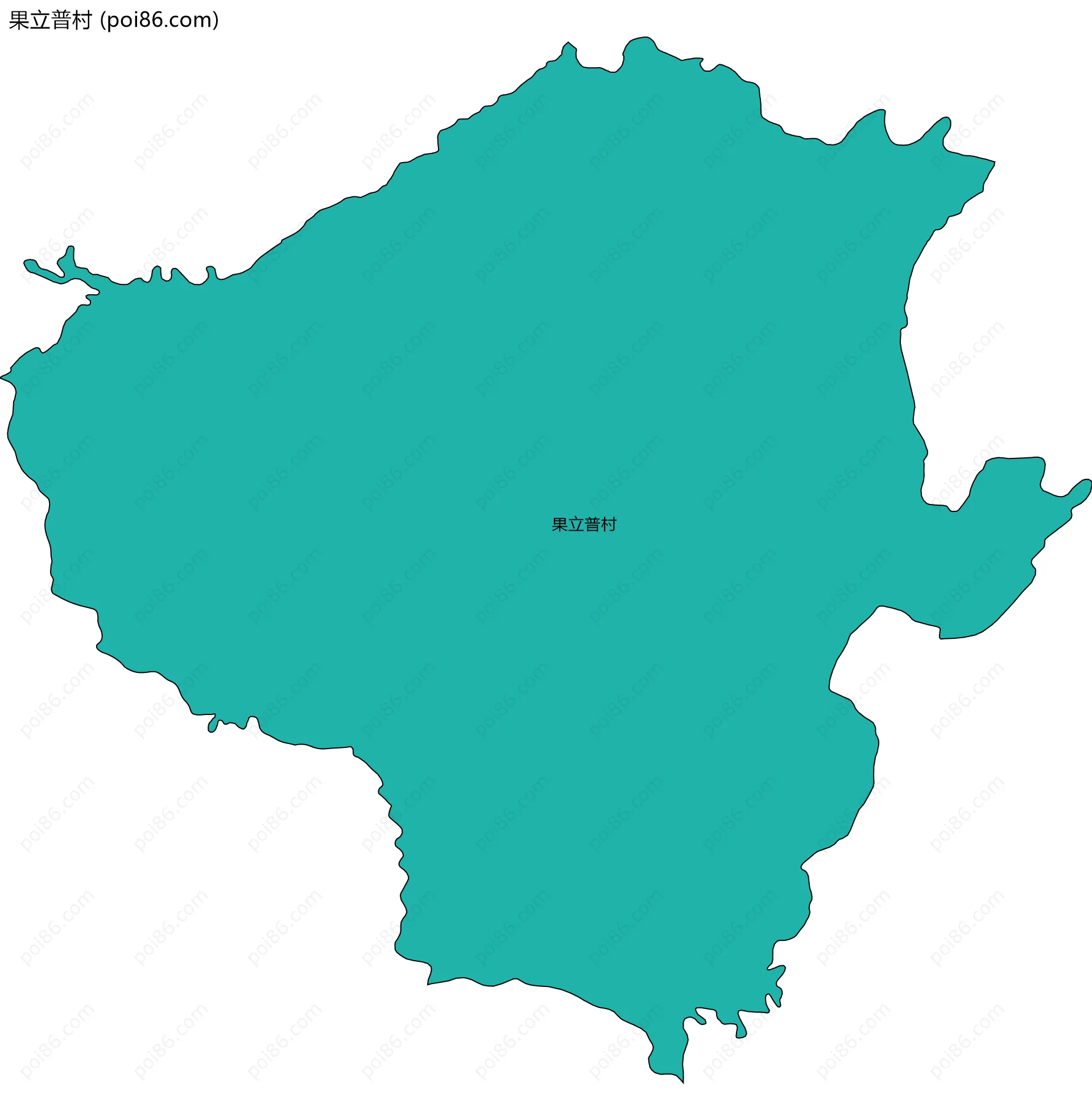 果立普村边界地图