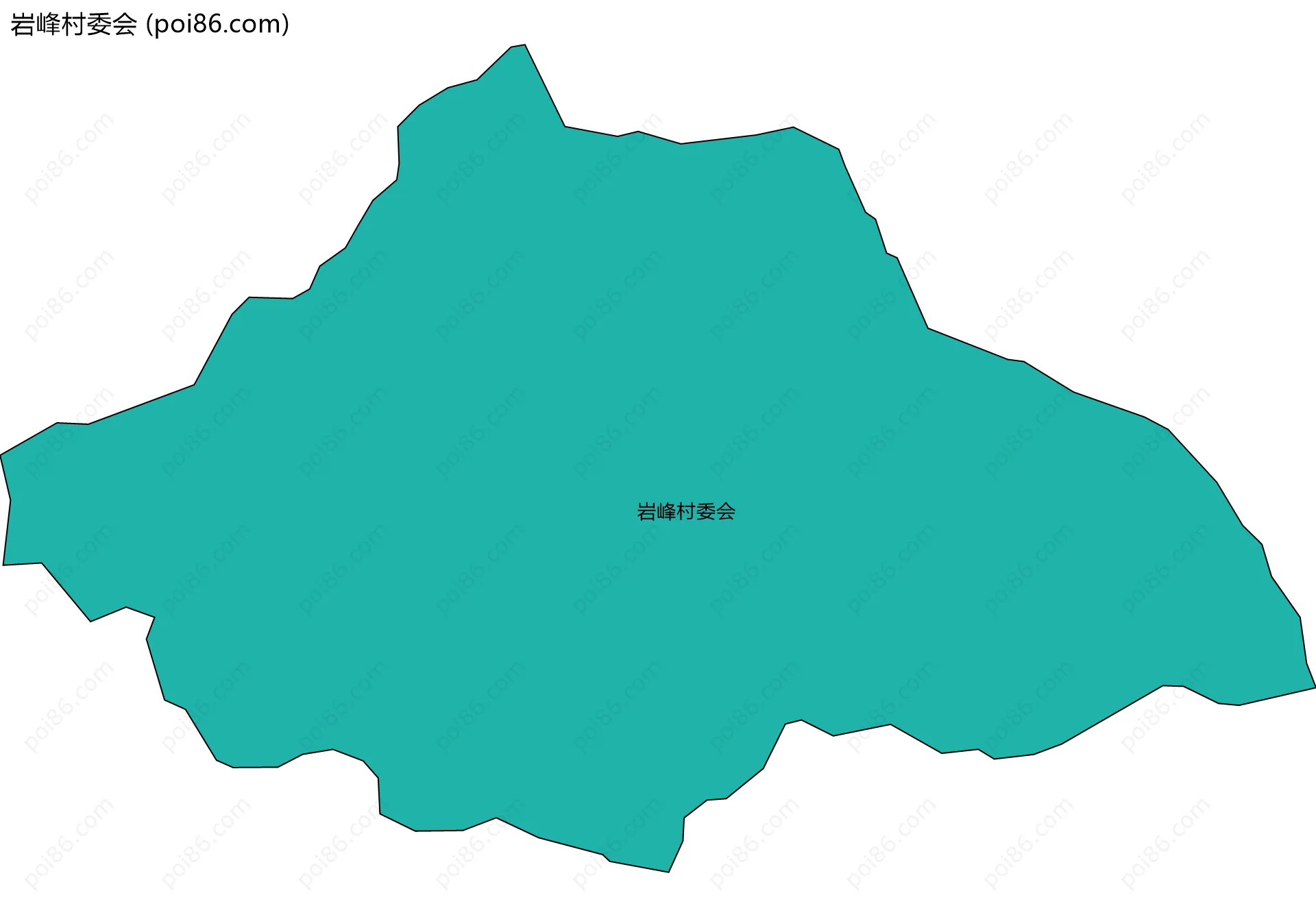 岩峰村委会边界地图