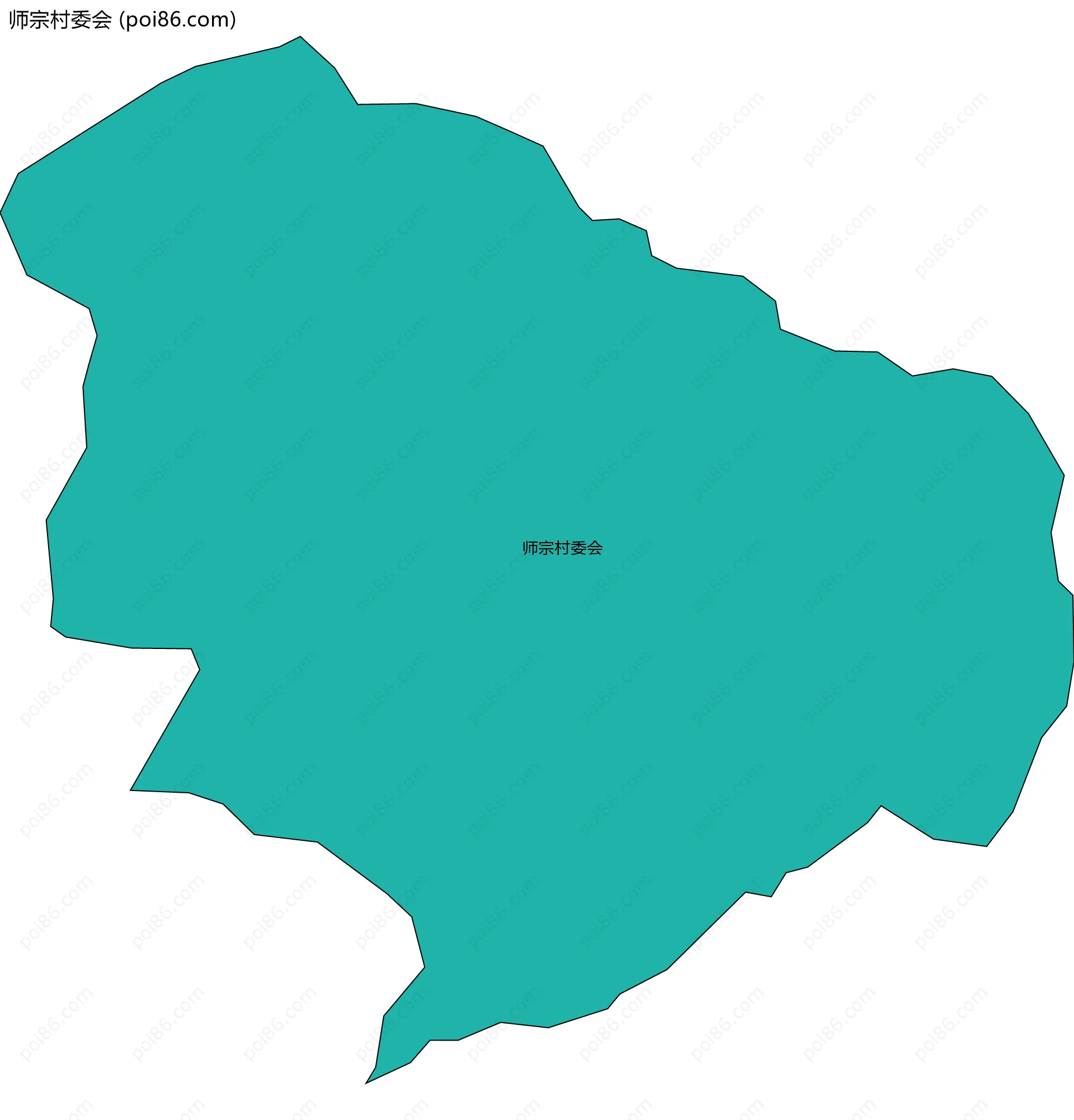 师宗村委会边界地图