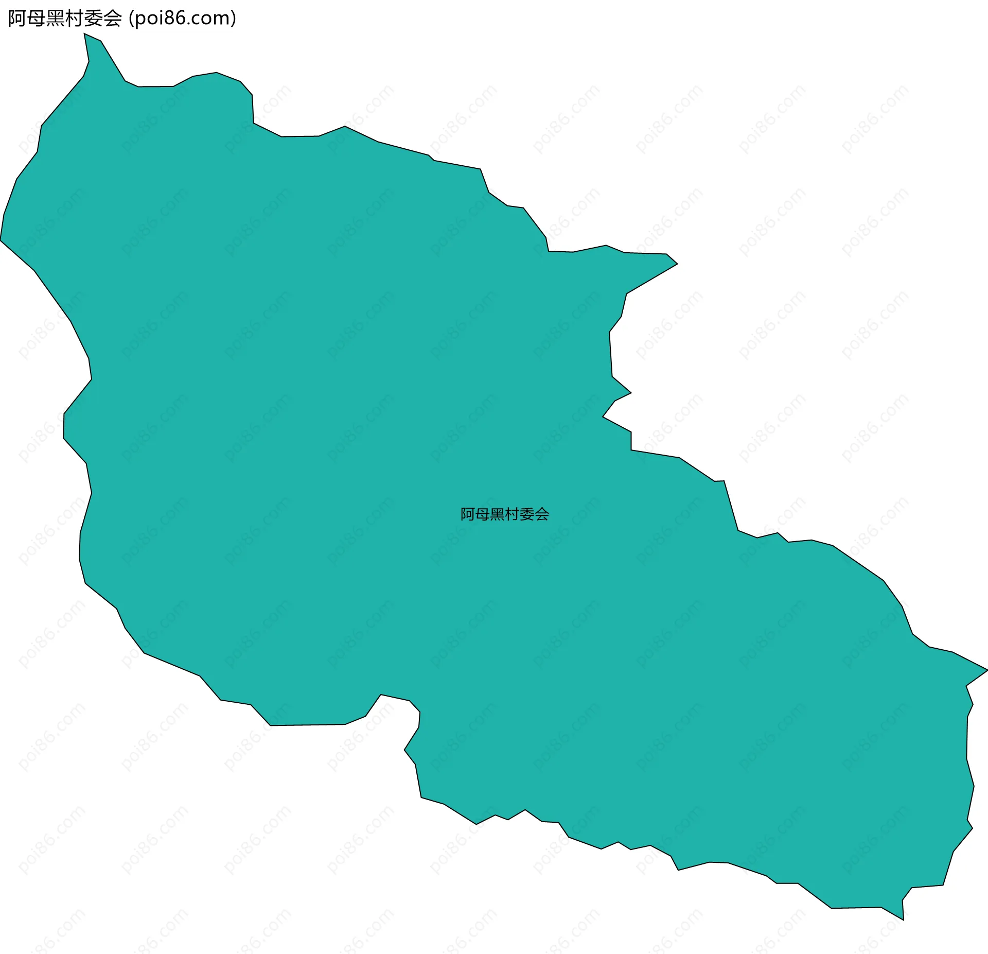 阿母黑村委会边界地图