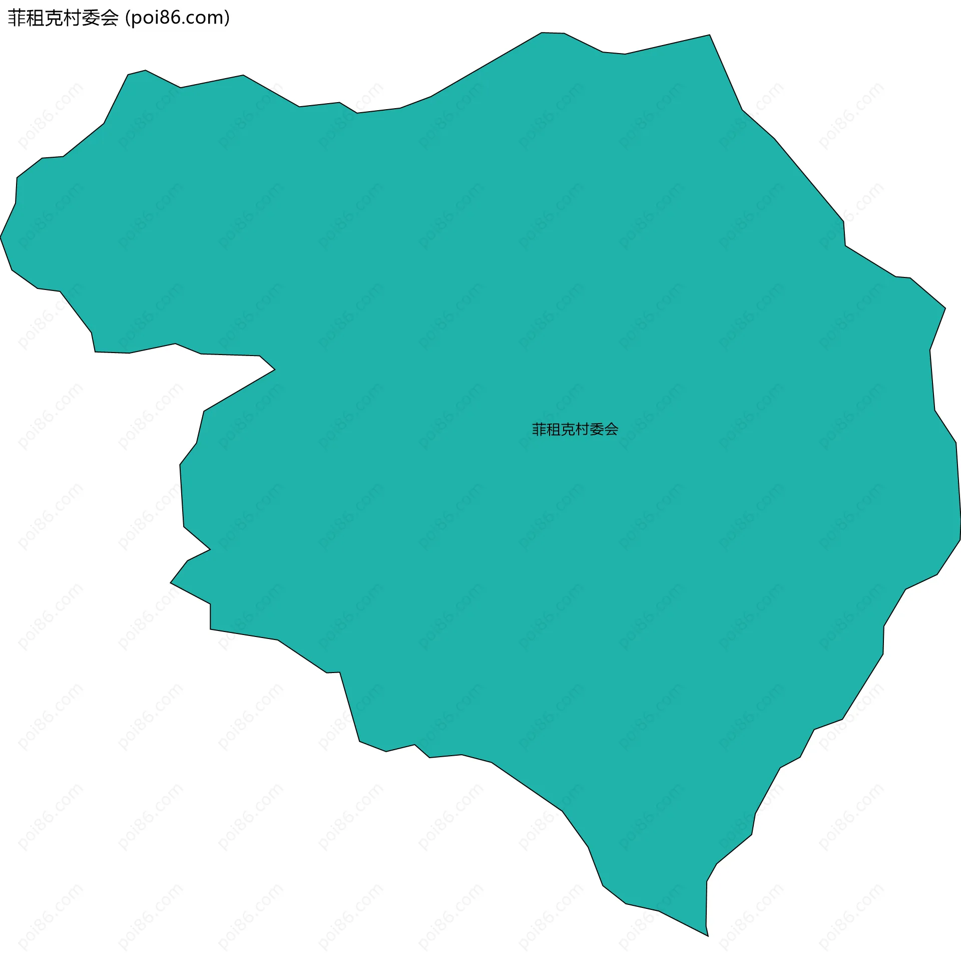 菲租克村委会边界地图