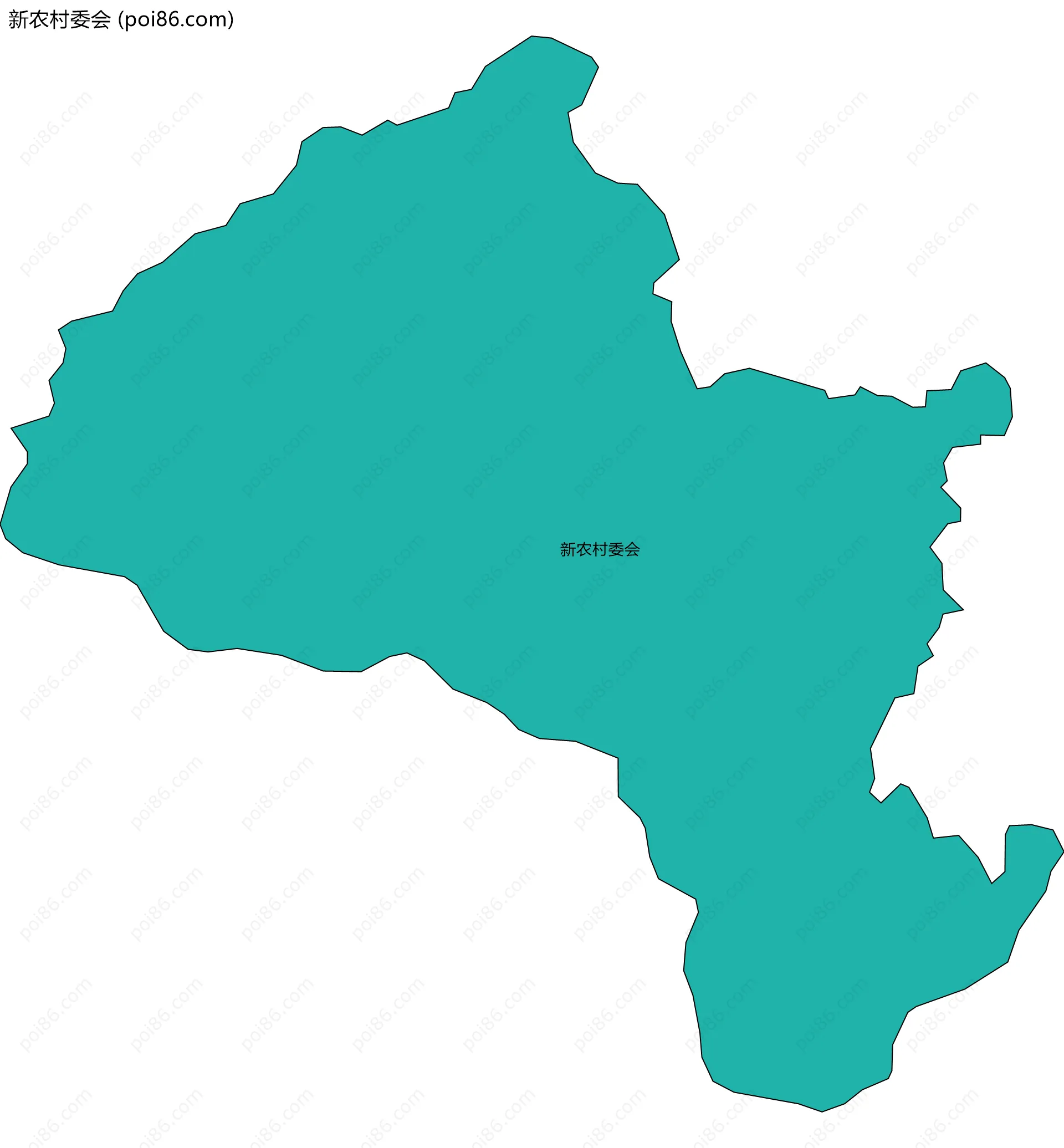新农村委会边界地图