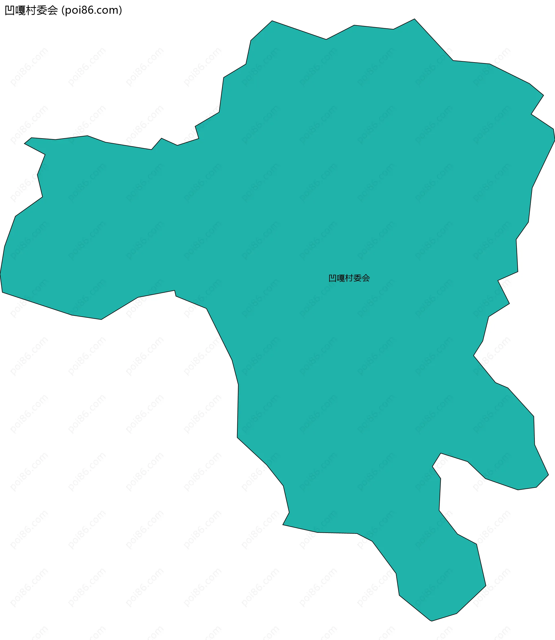 凹嘎村委会边界地图