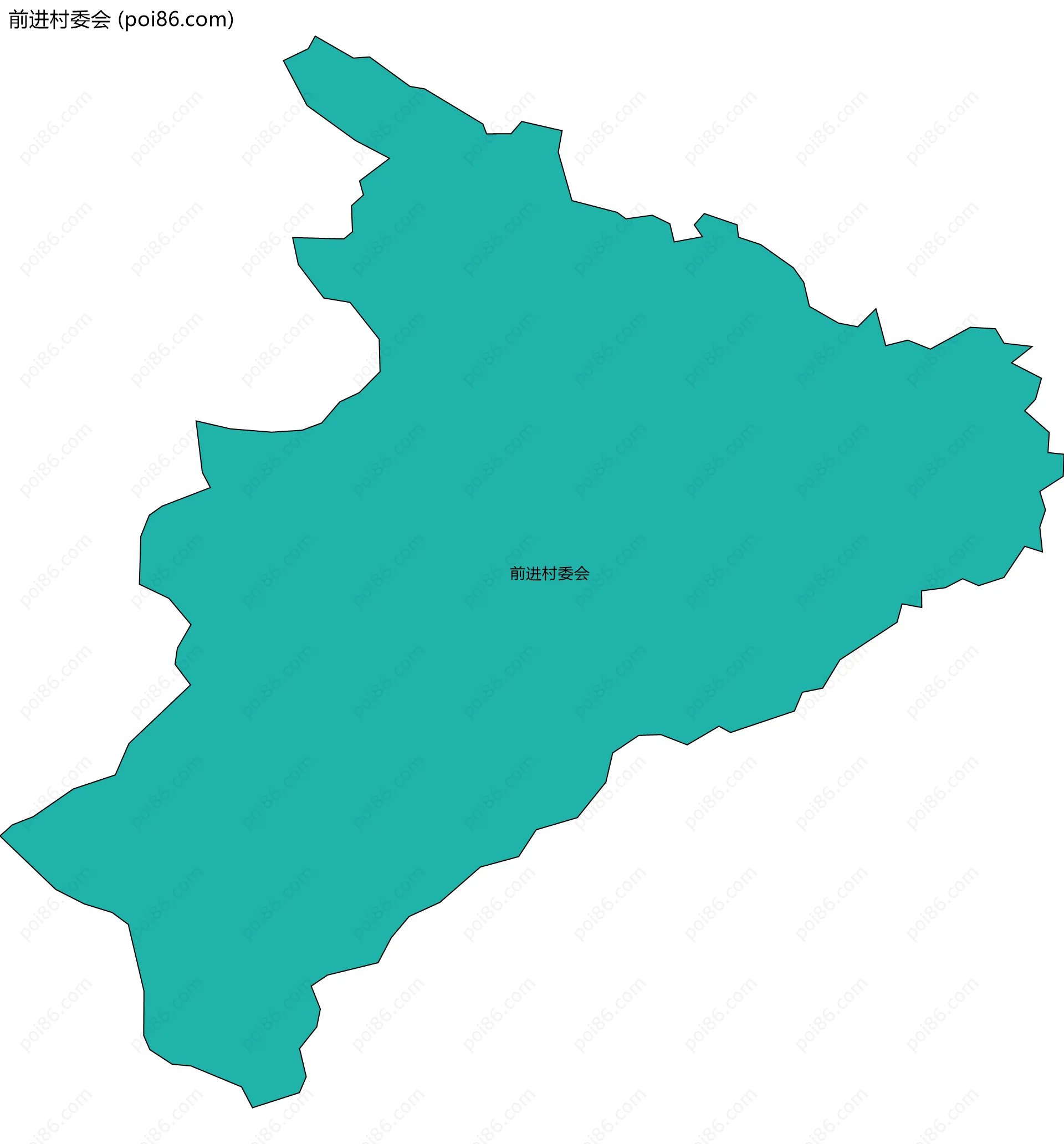 前进村委会边界地图