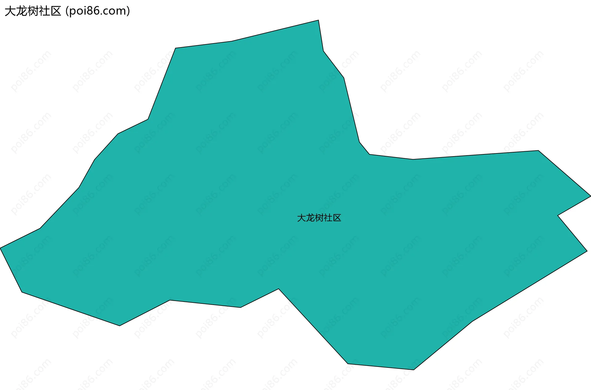 大龙树社区边界地图