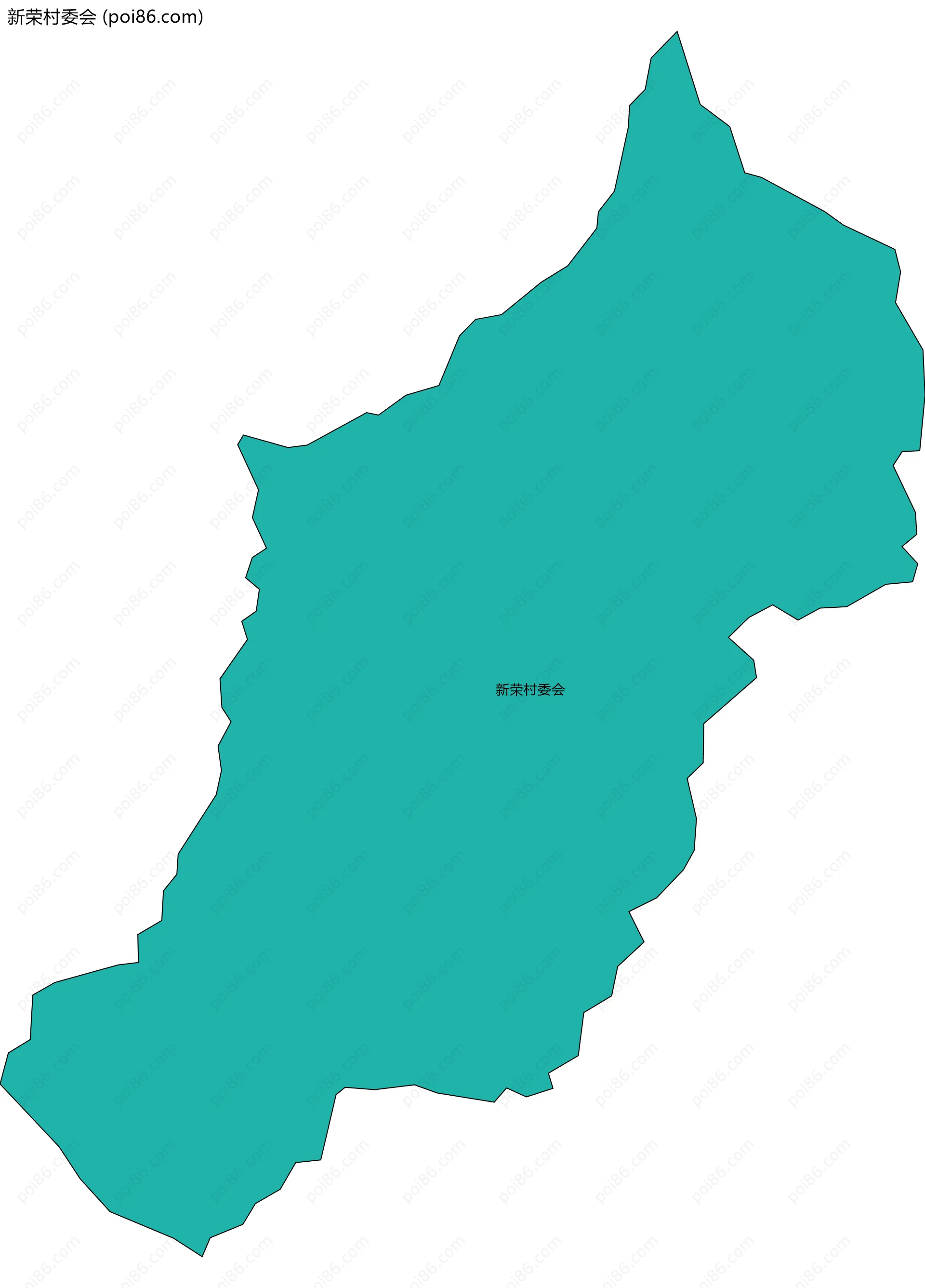 新荣村委会边界地图