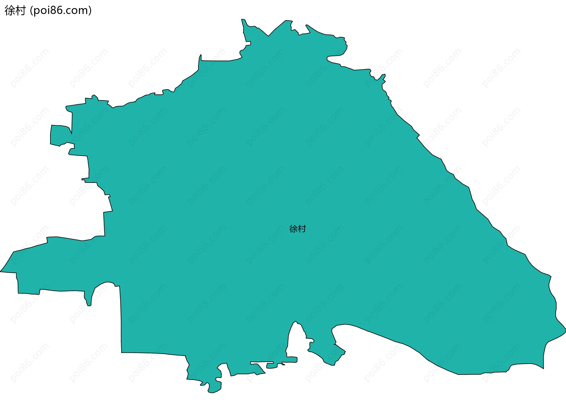 徐村边界地图