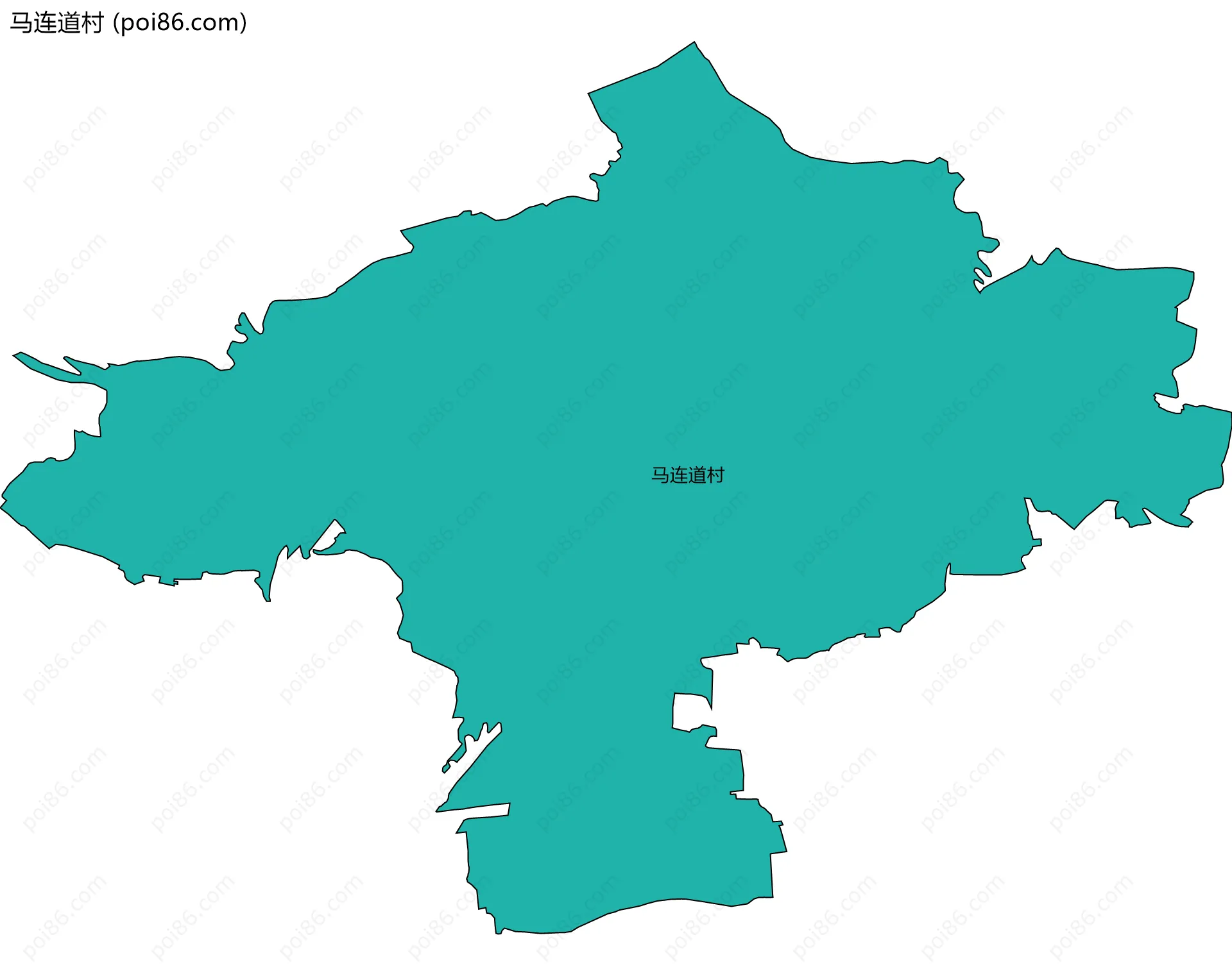 马连道村边界地图