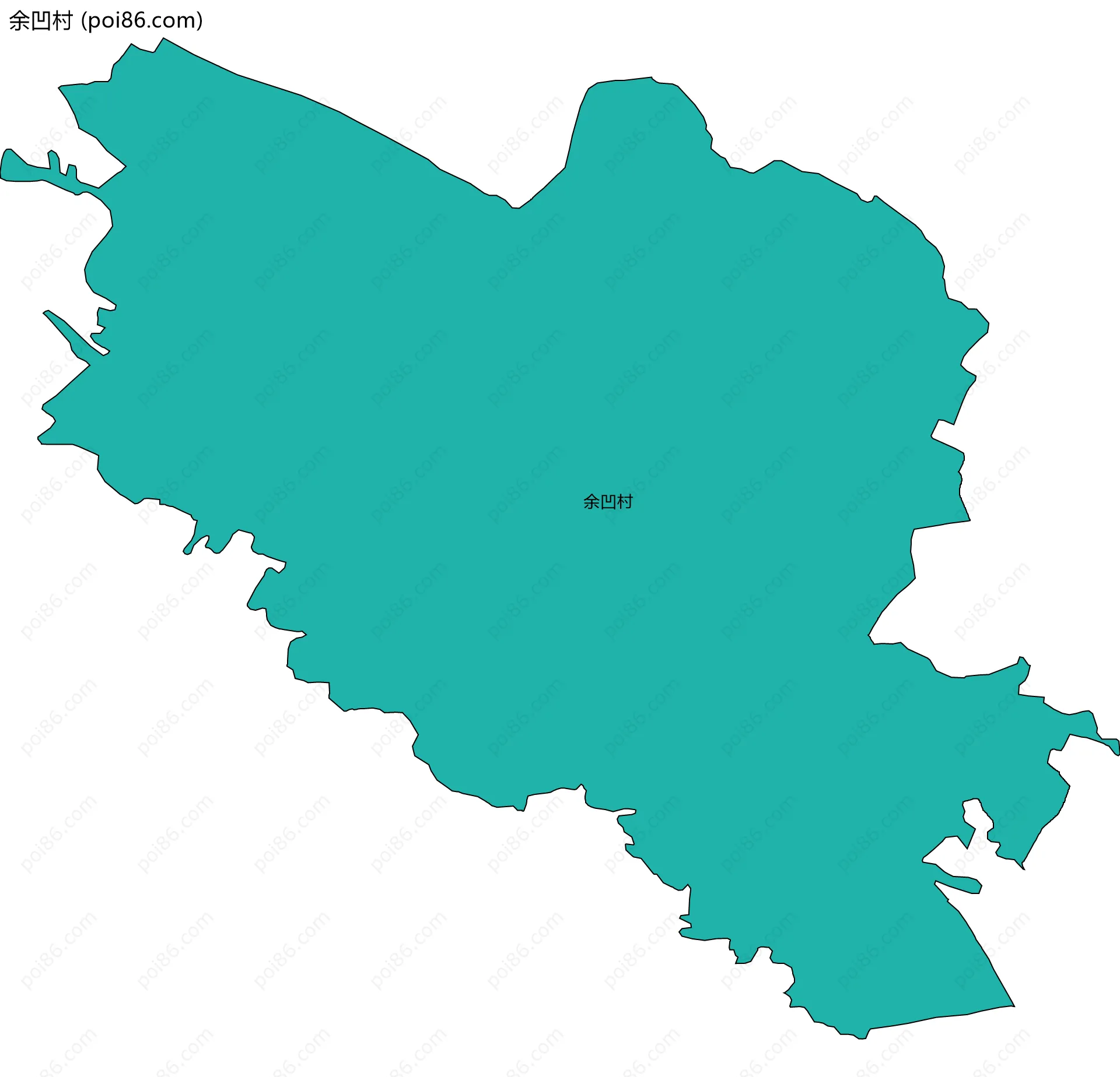 余凹村边界地图