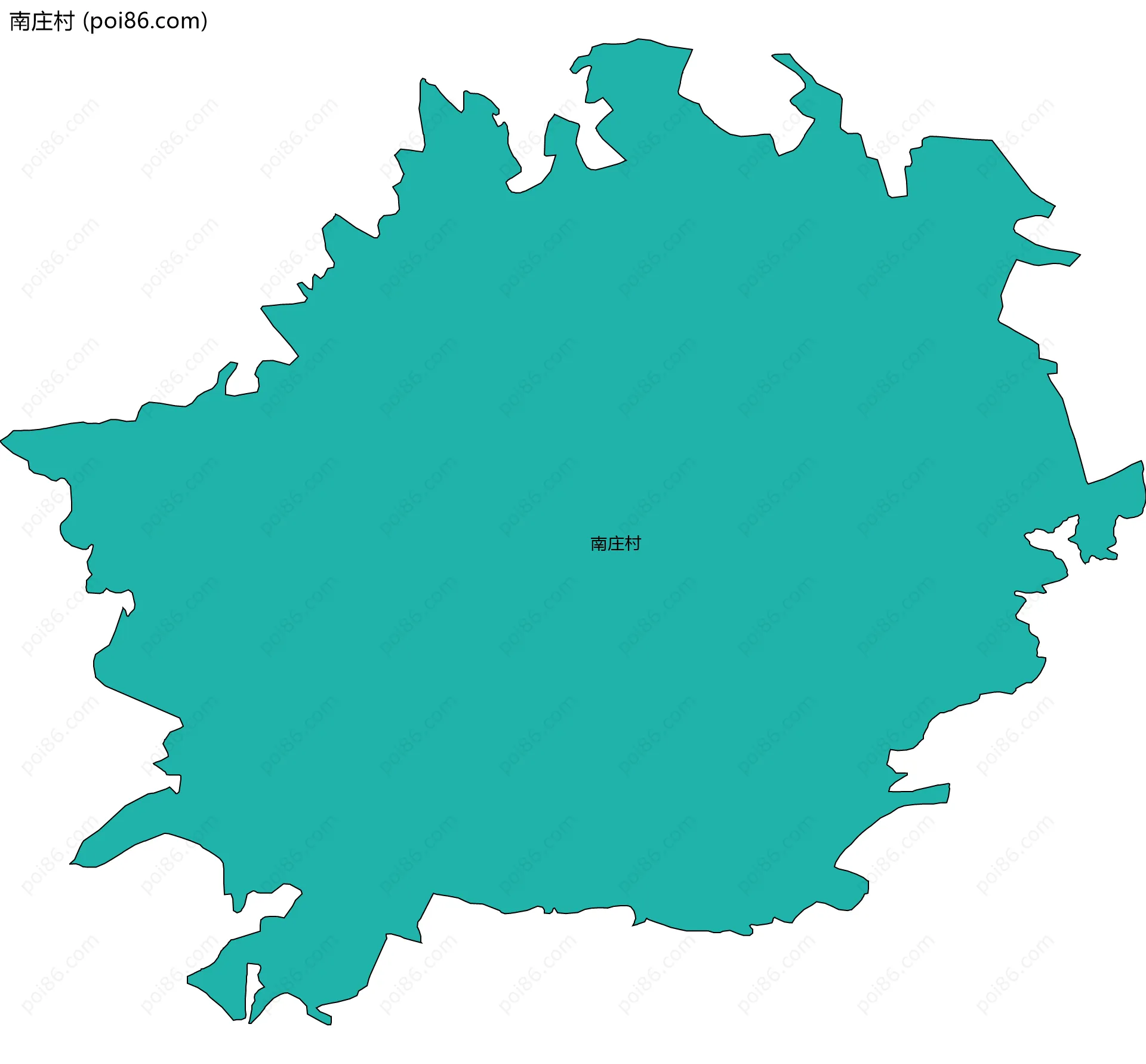 南庄村边界地图