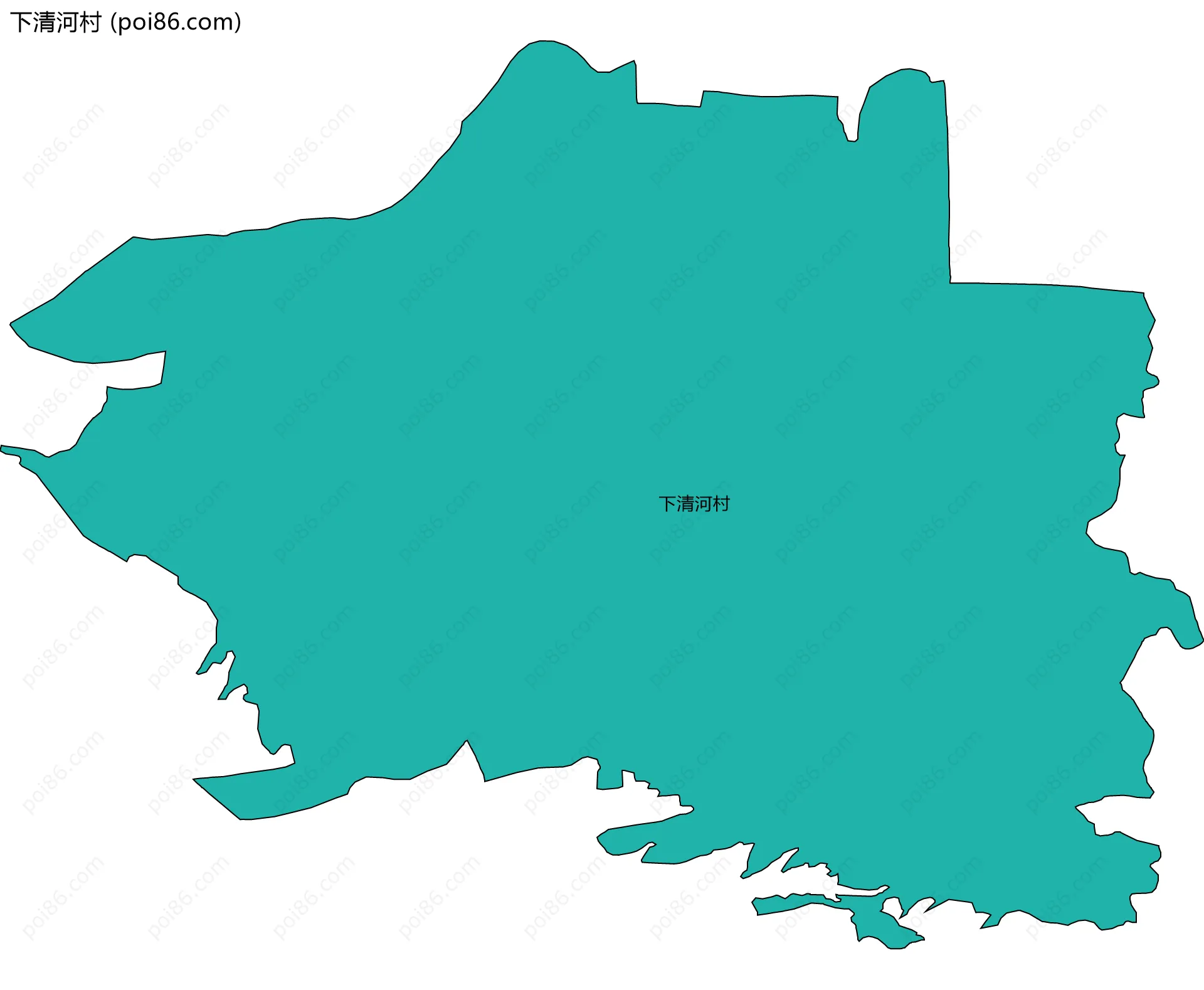 下清河村边界地图