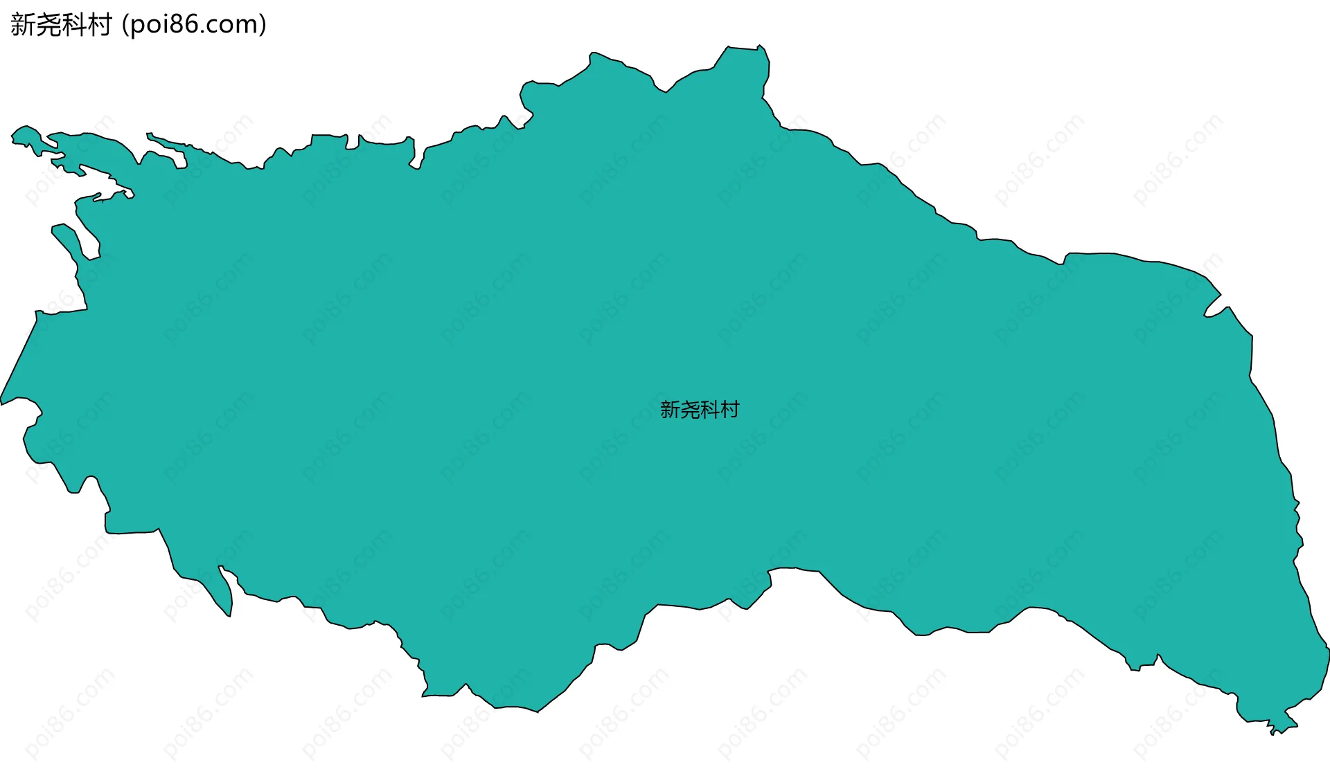 新尧科村边界地图