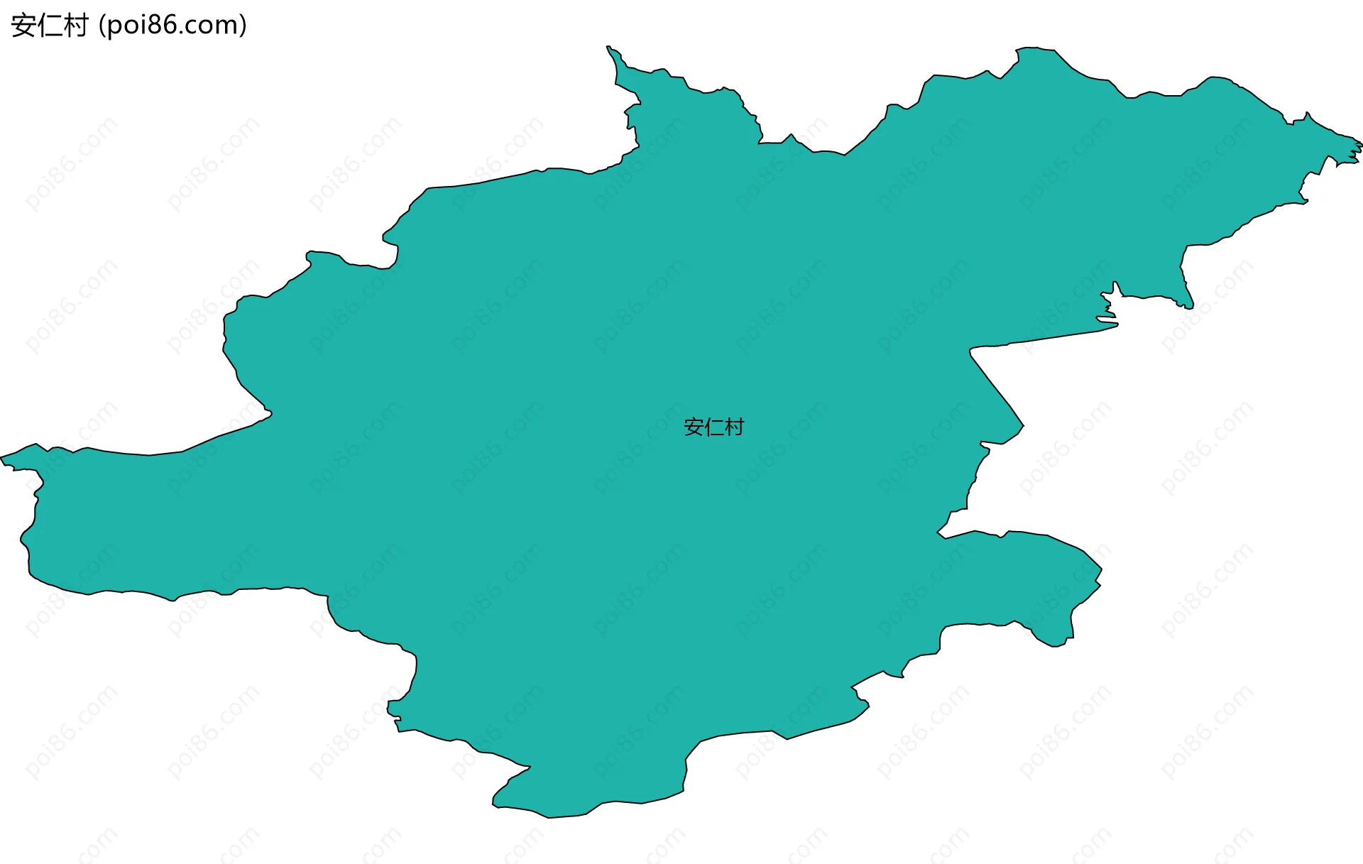 安仁村边界地图