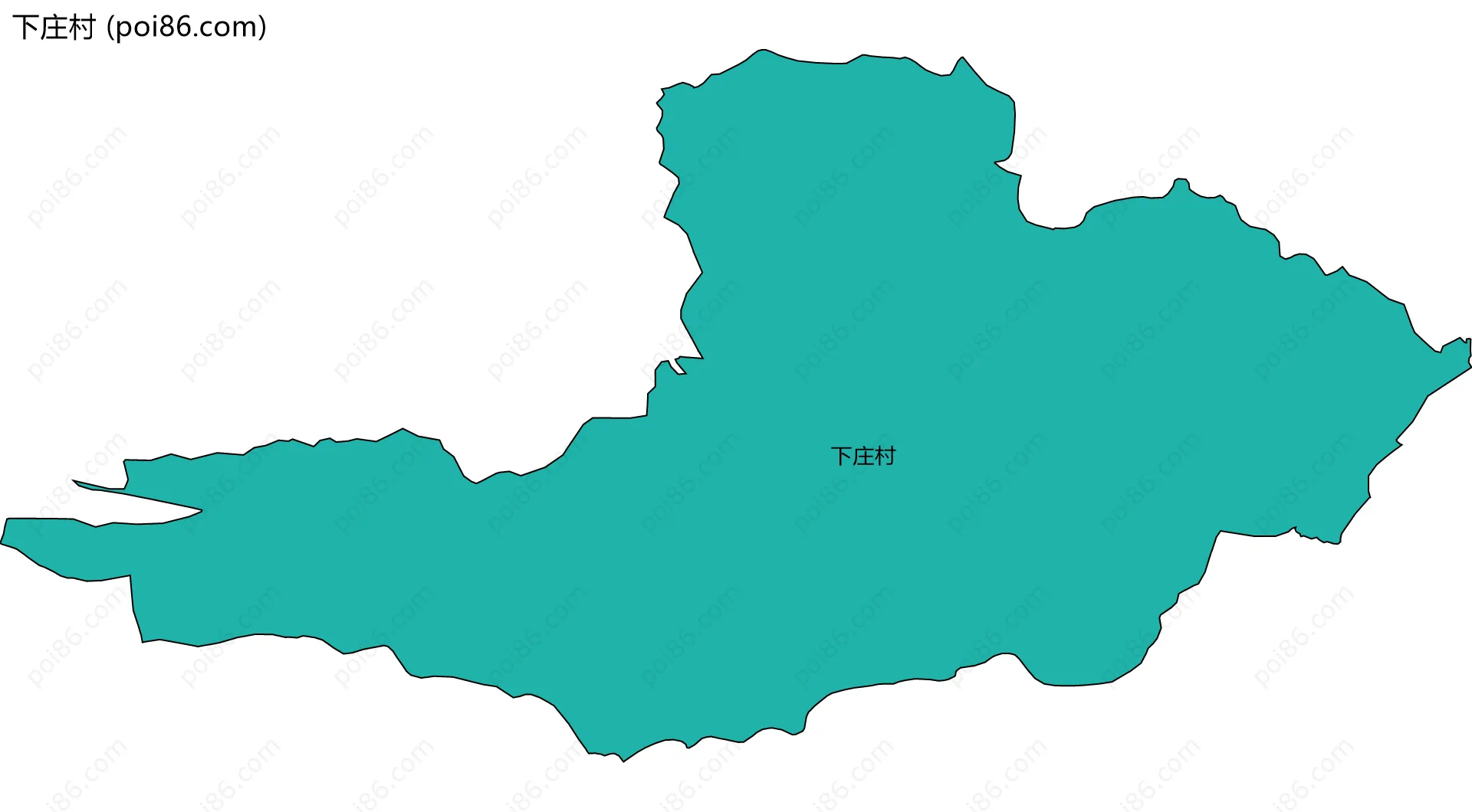 下庄村边界地图