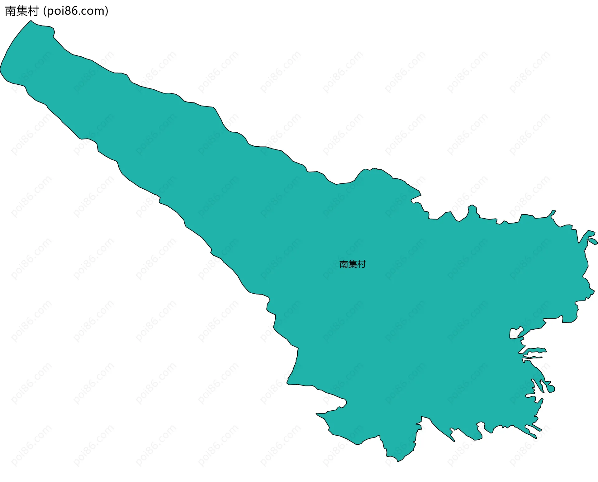 南集村边界地图