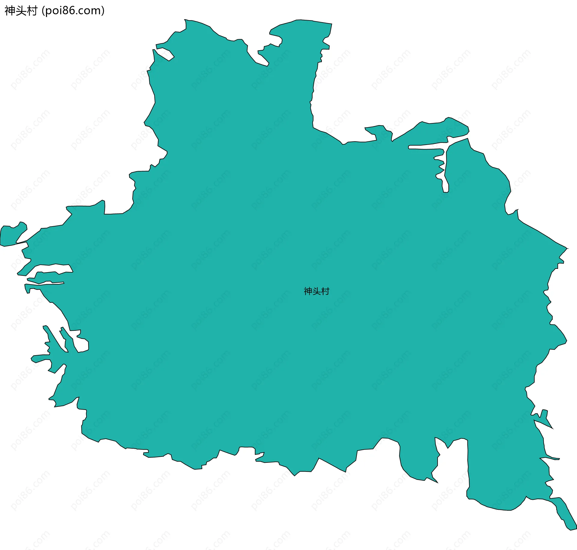 神头村边界地图