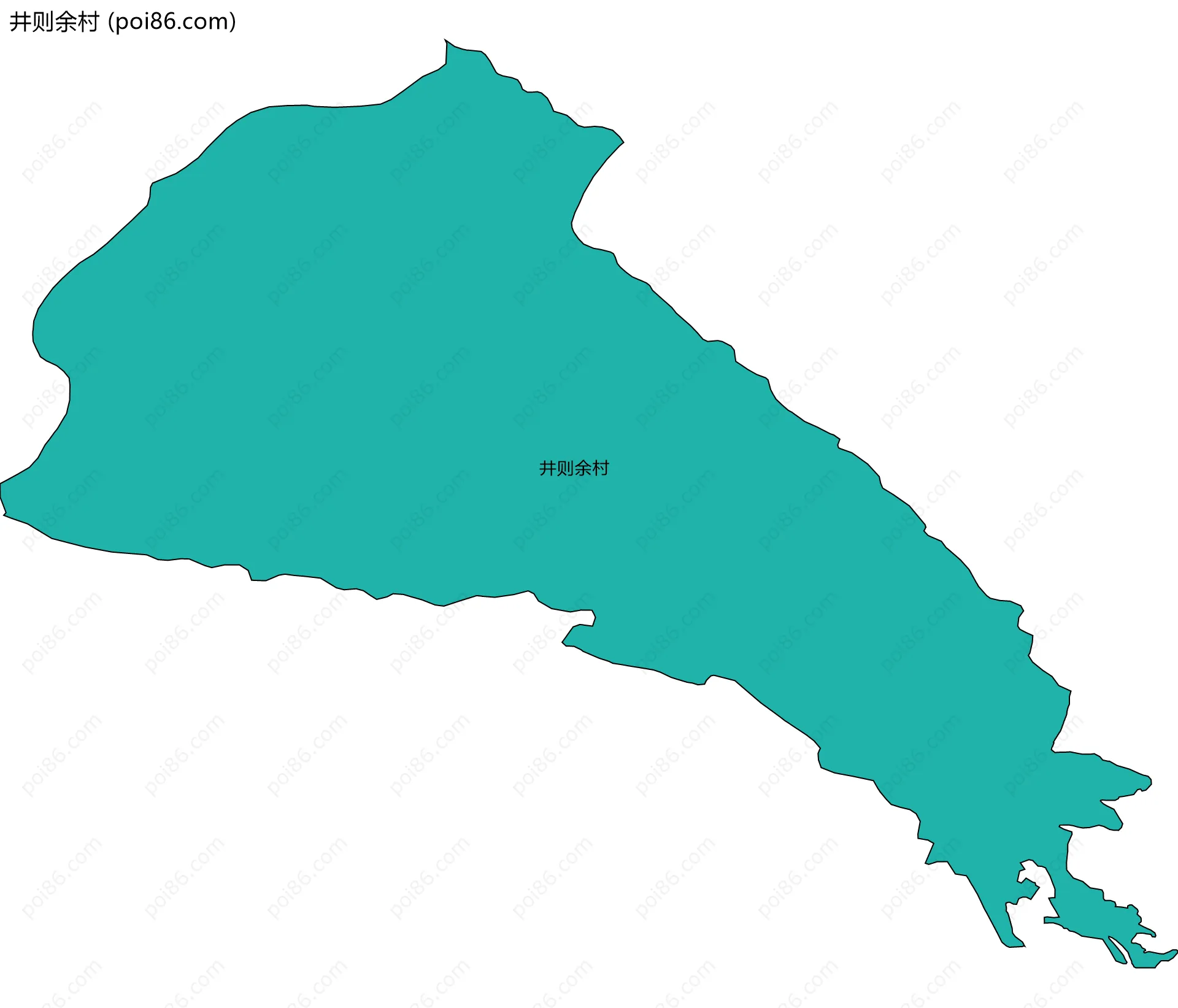 井则余村边界地图