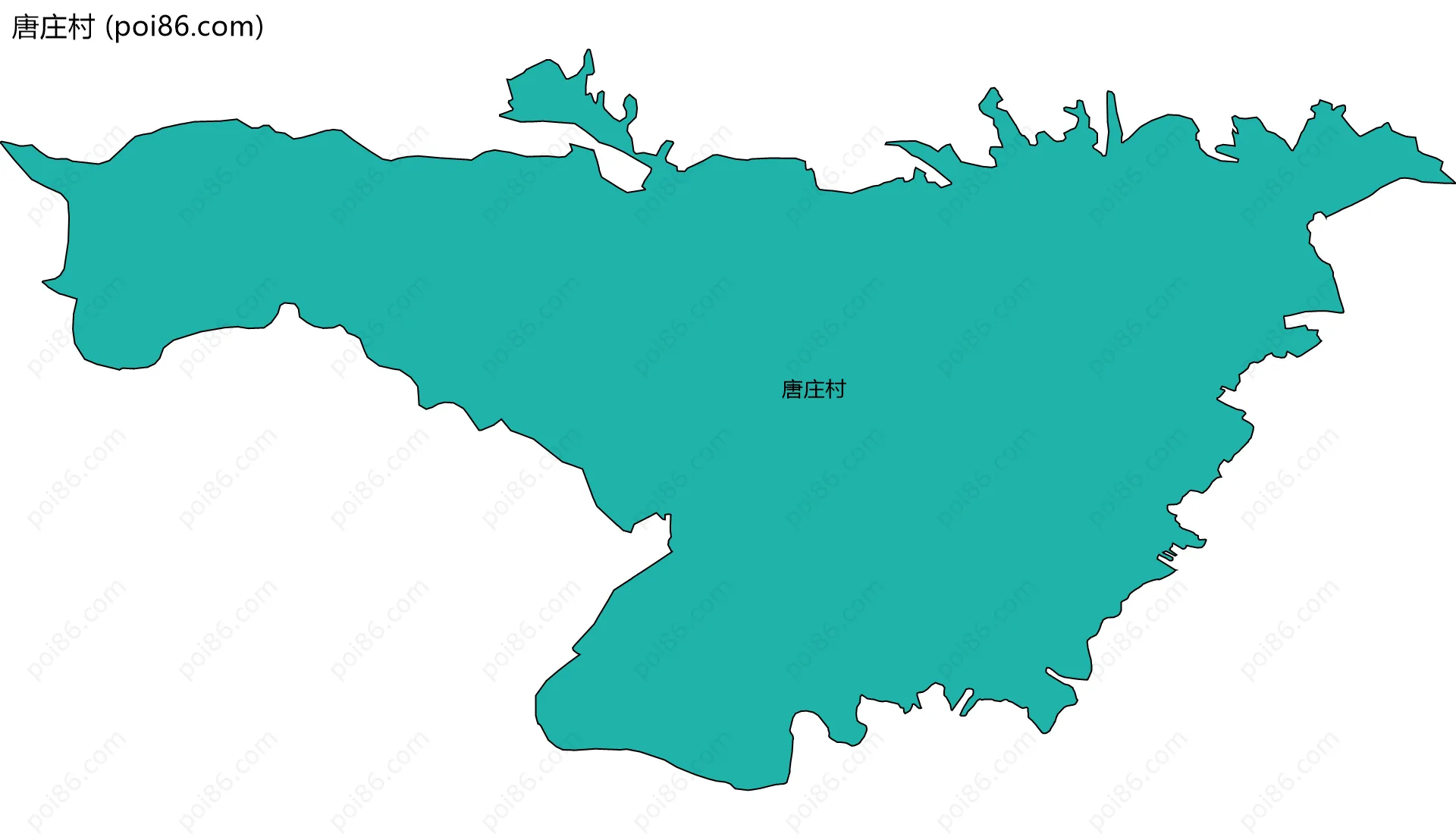 唐庄村边界地图