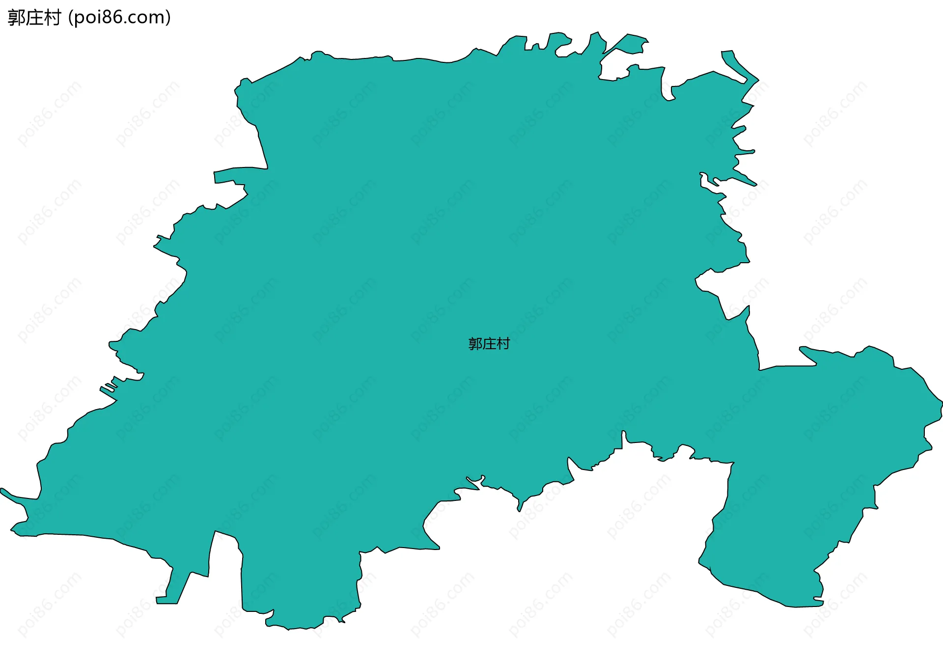 郭庄村边界地图