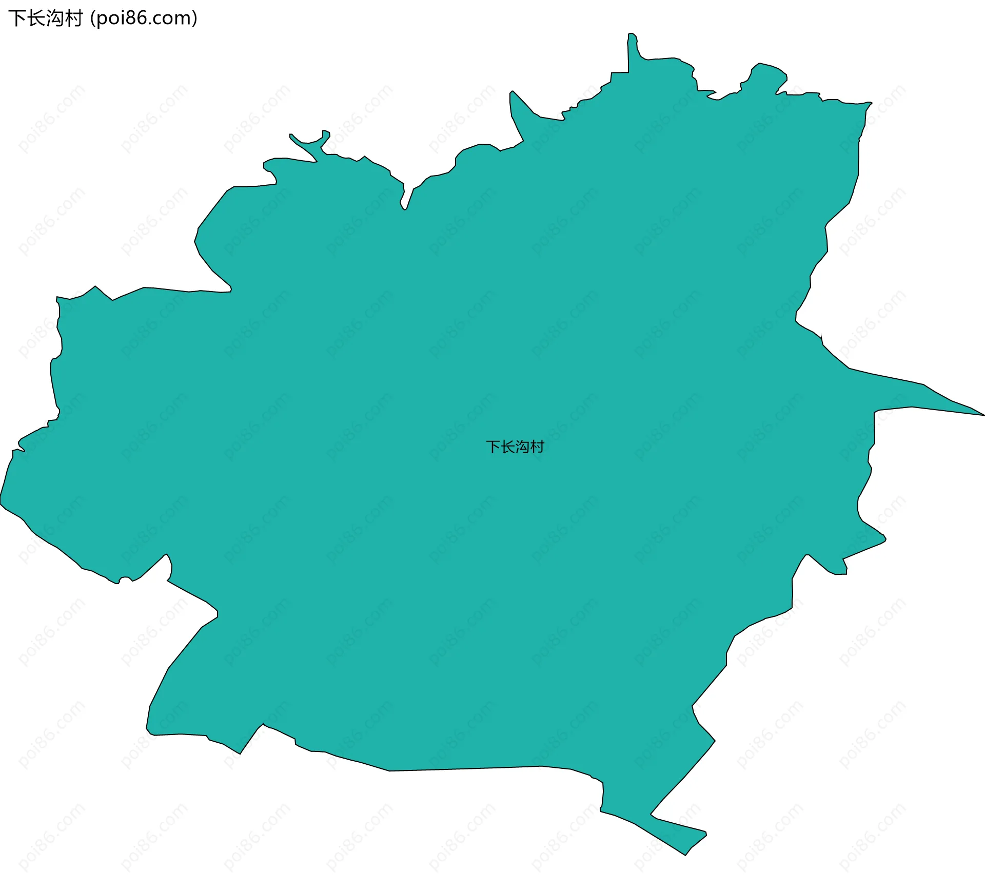 下长沟村边界地图
