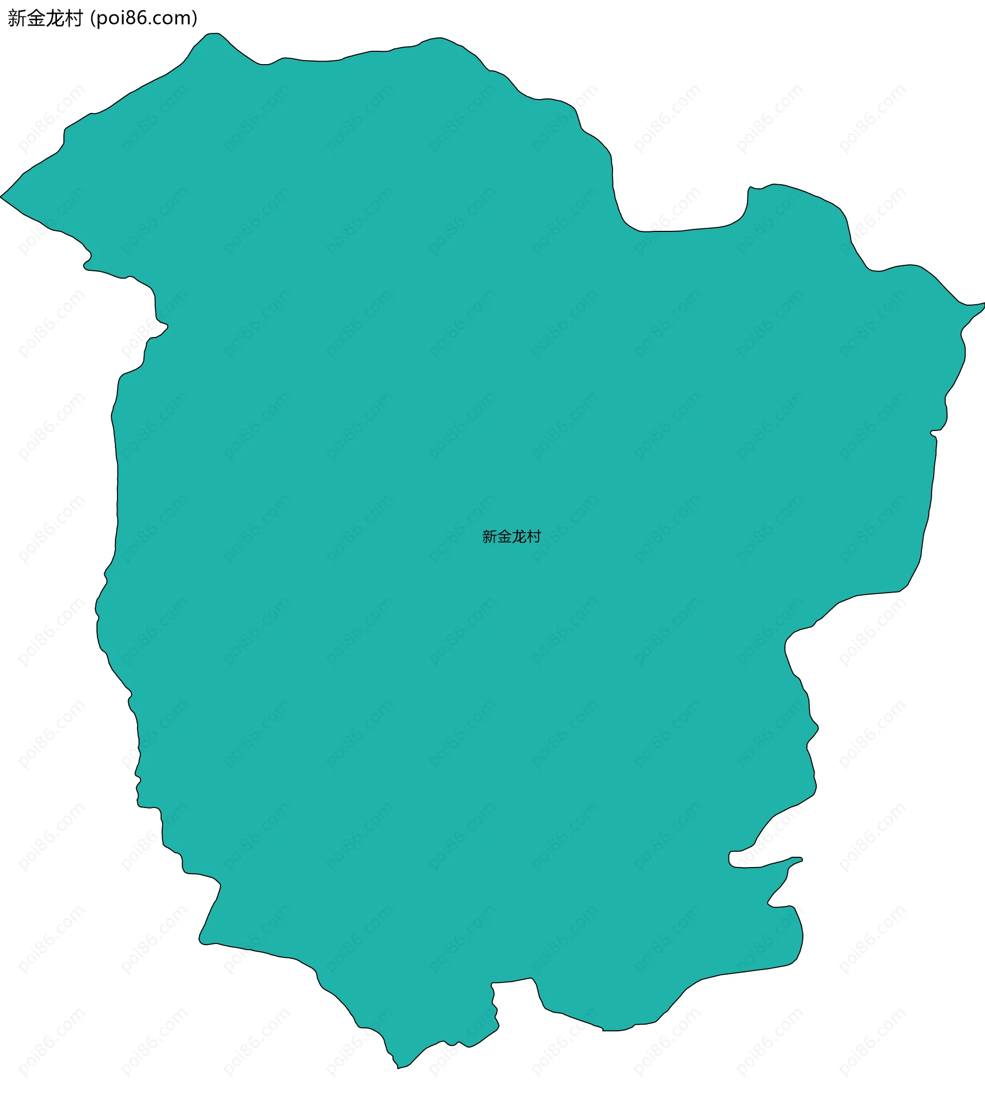 新金龙村边界地图