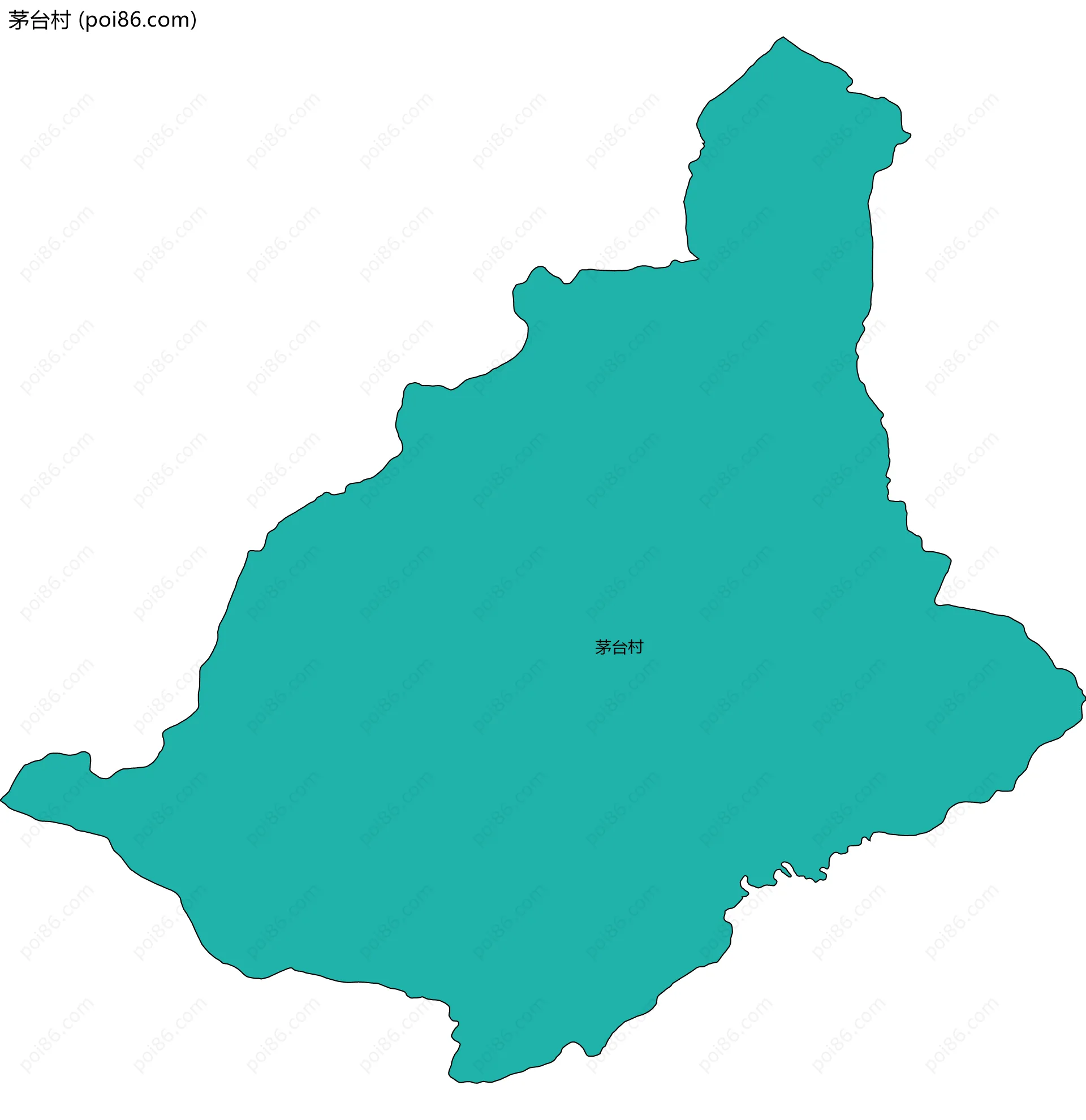 茅台村边界地图