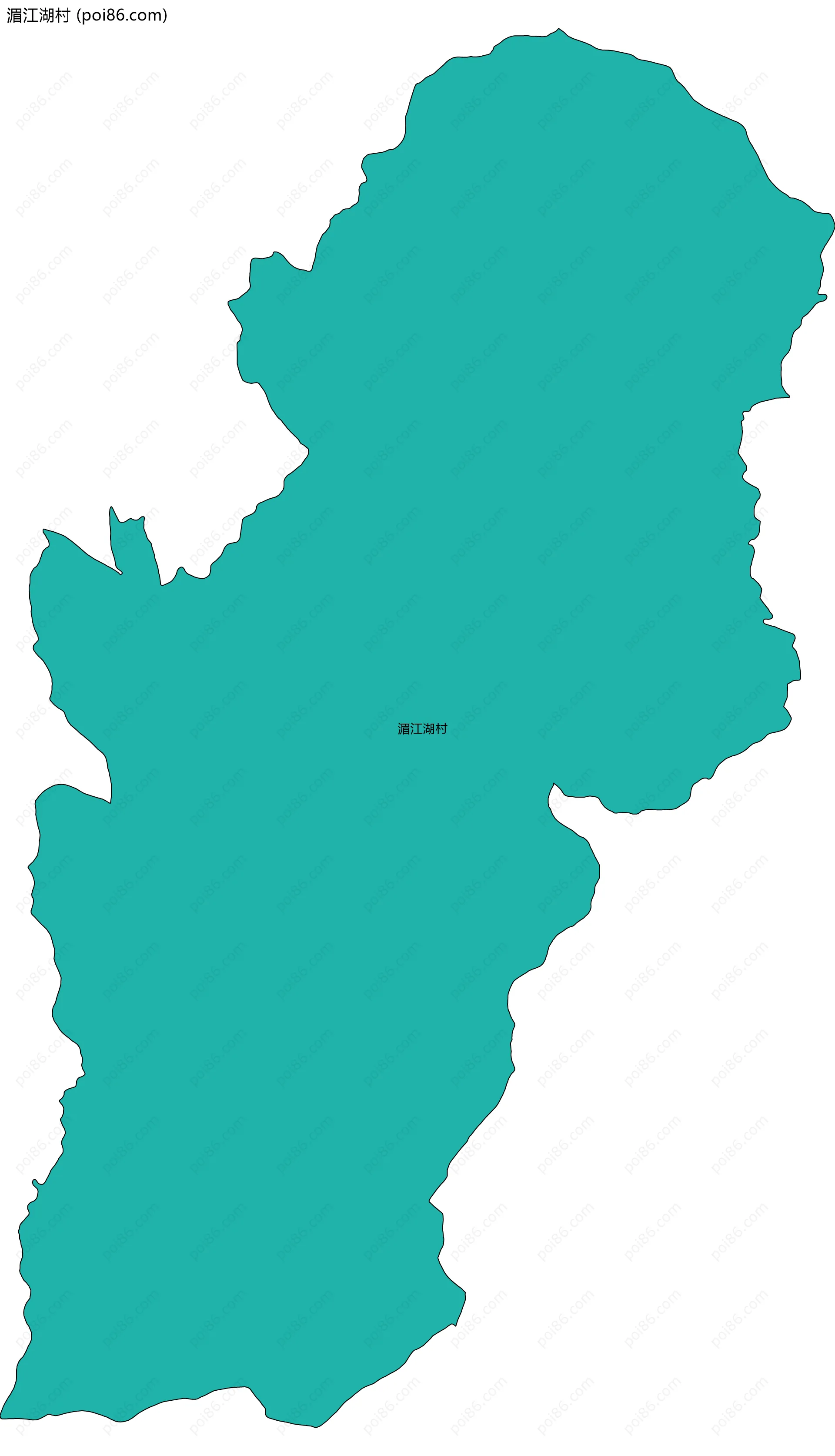 湄江湖村边界地图