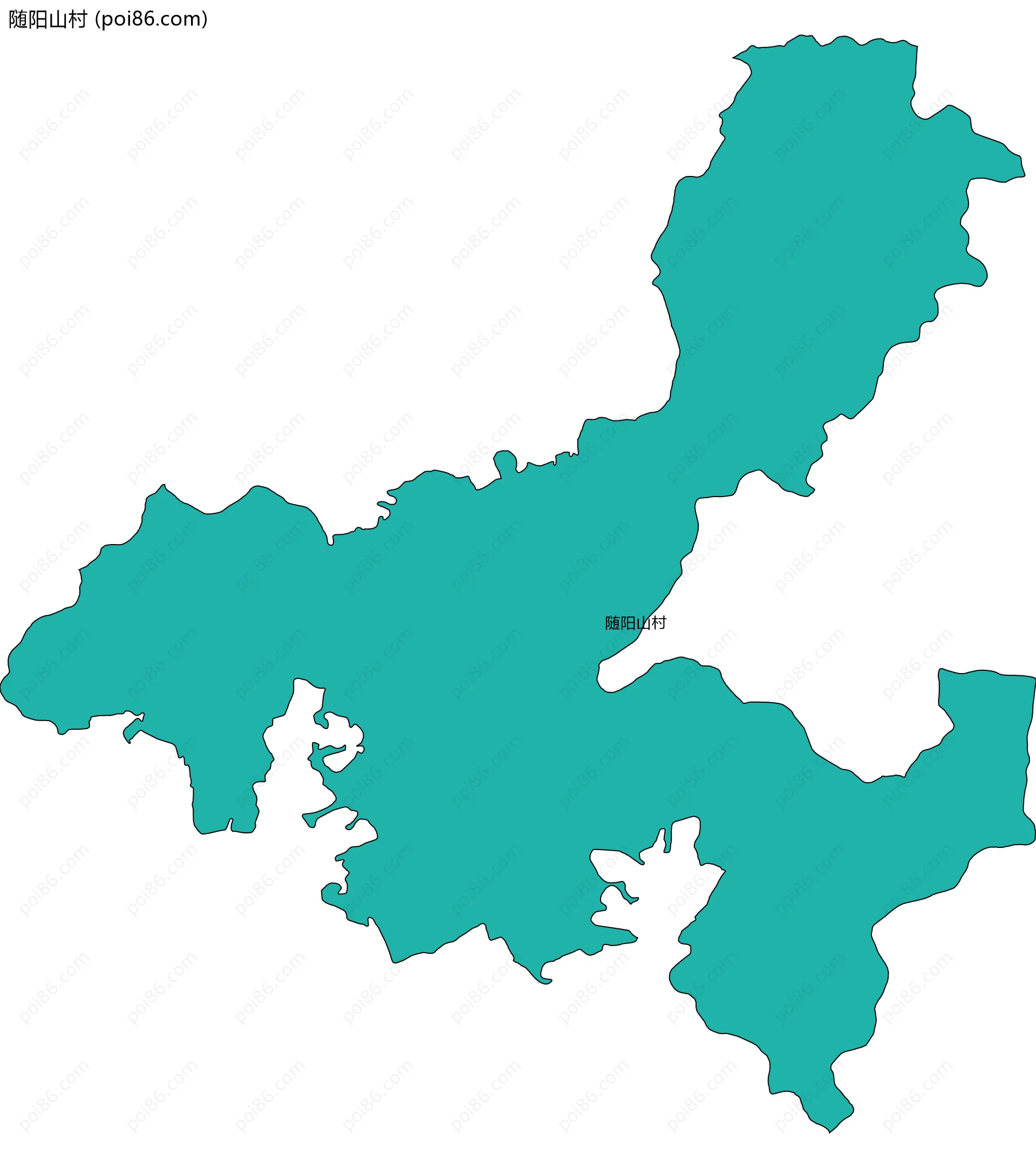 随阳山村边界地图