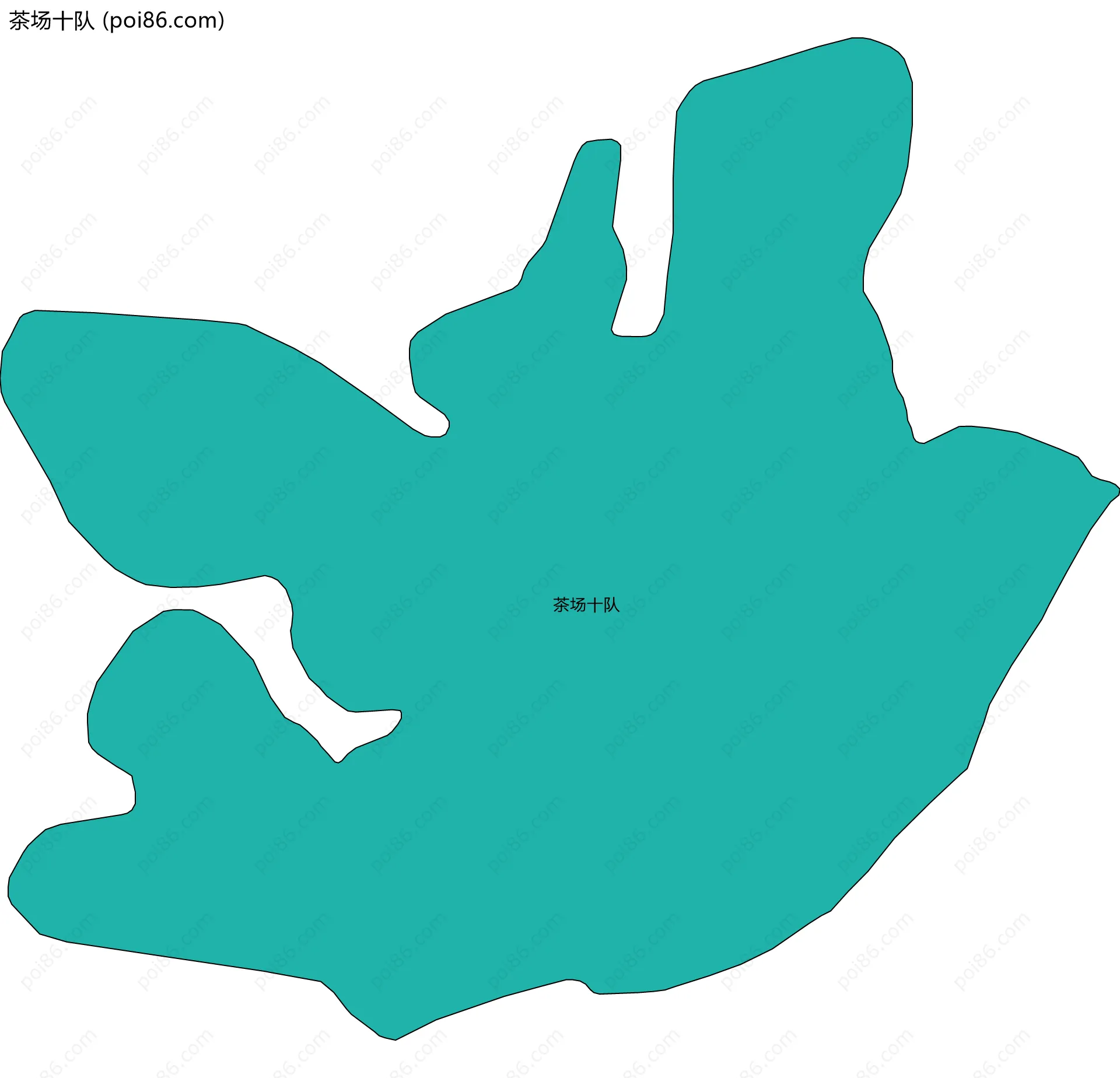 茶场十队边界地图