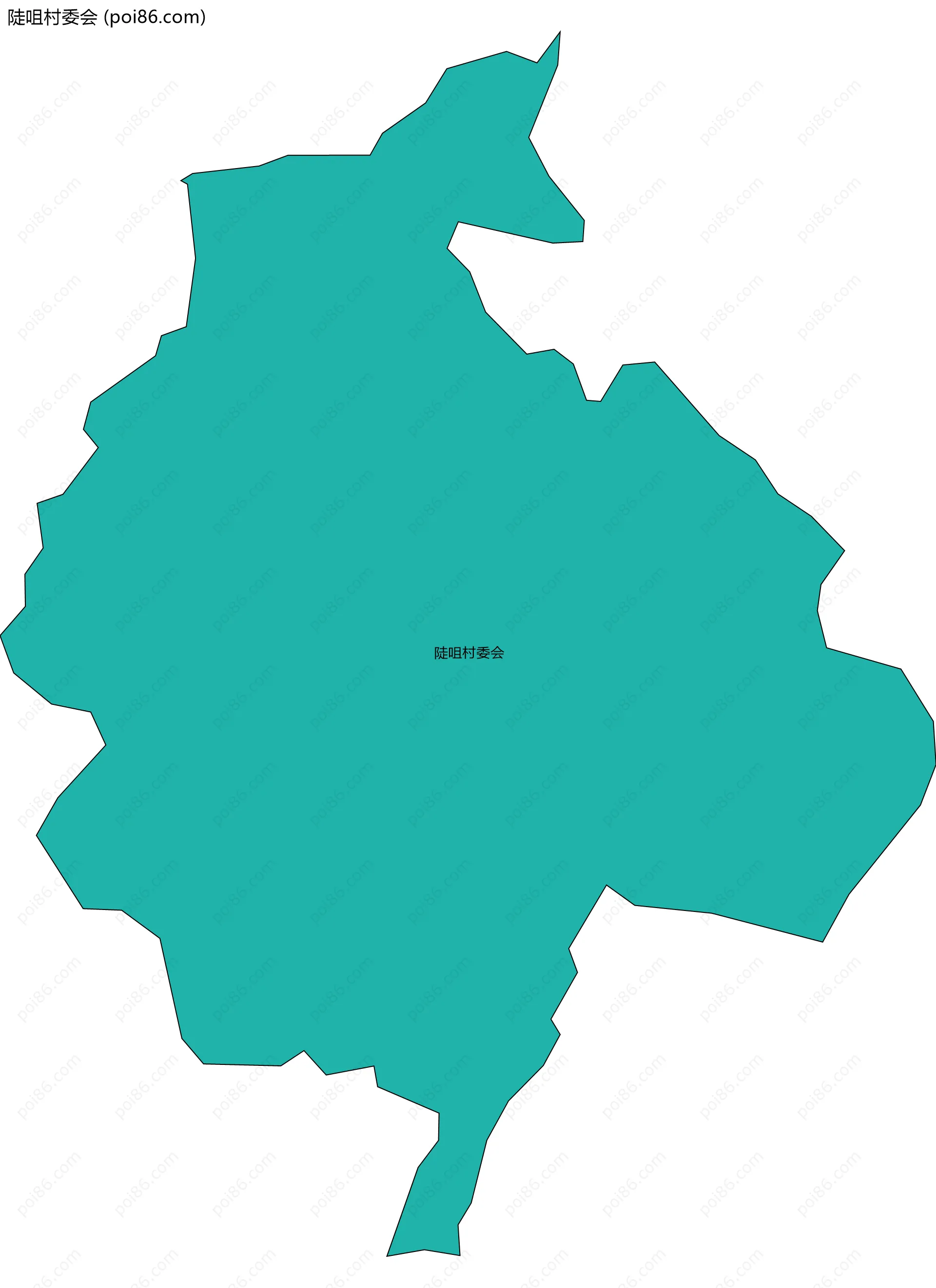 陡咀村委会边界地图