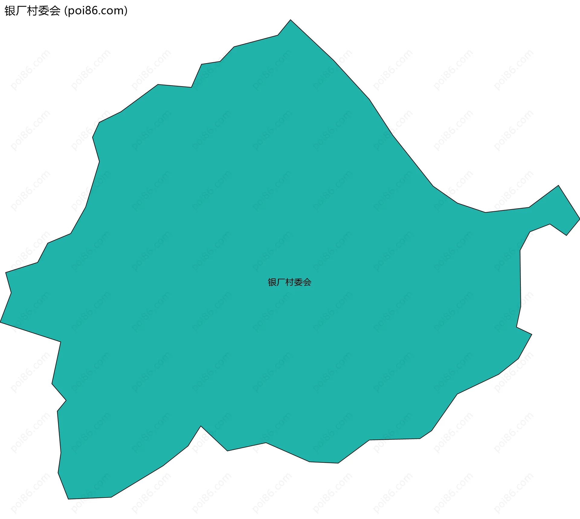 银厂村委会边界地图