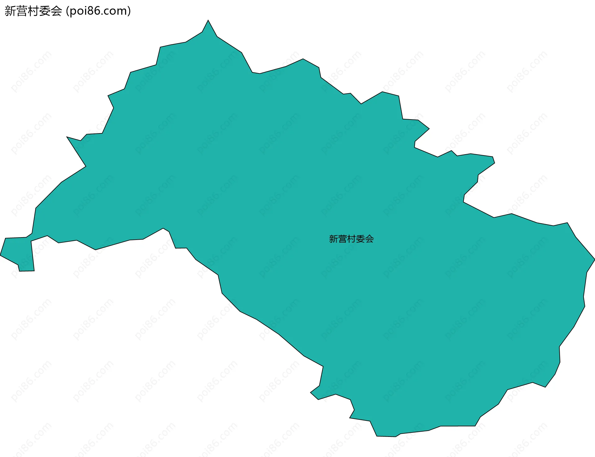 新营村委会边界地图