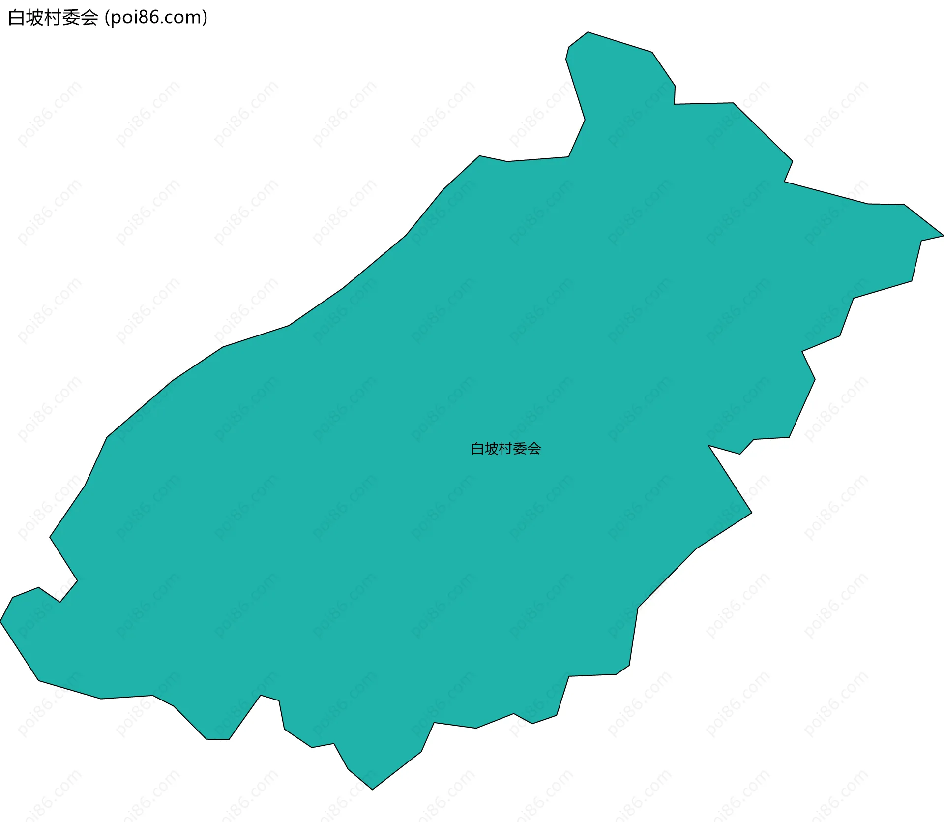 白坡村委会边界地图