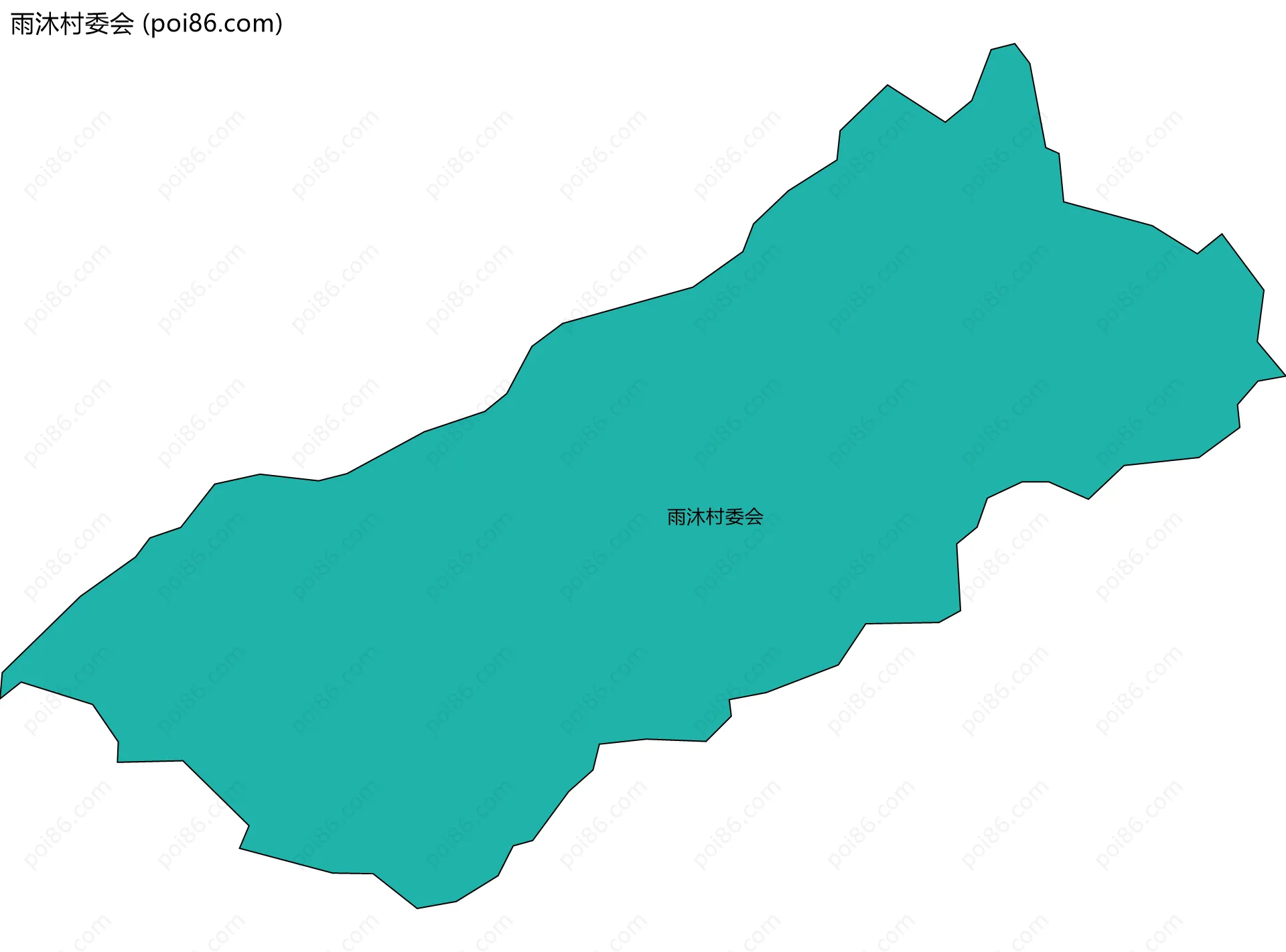 雨沐村委会边界地图