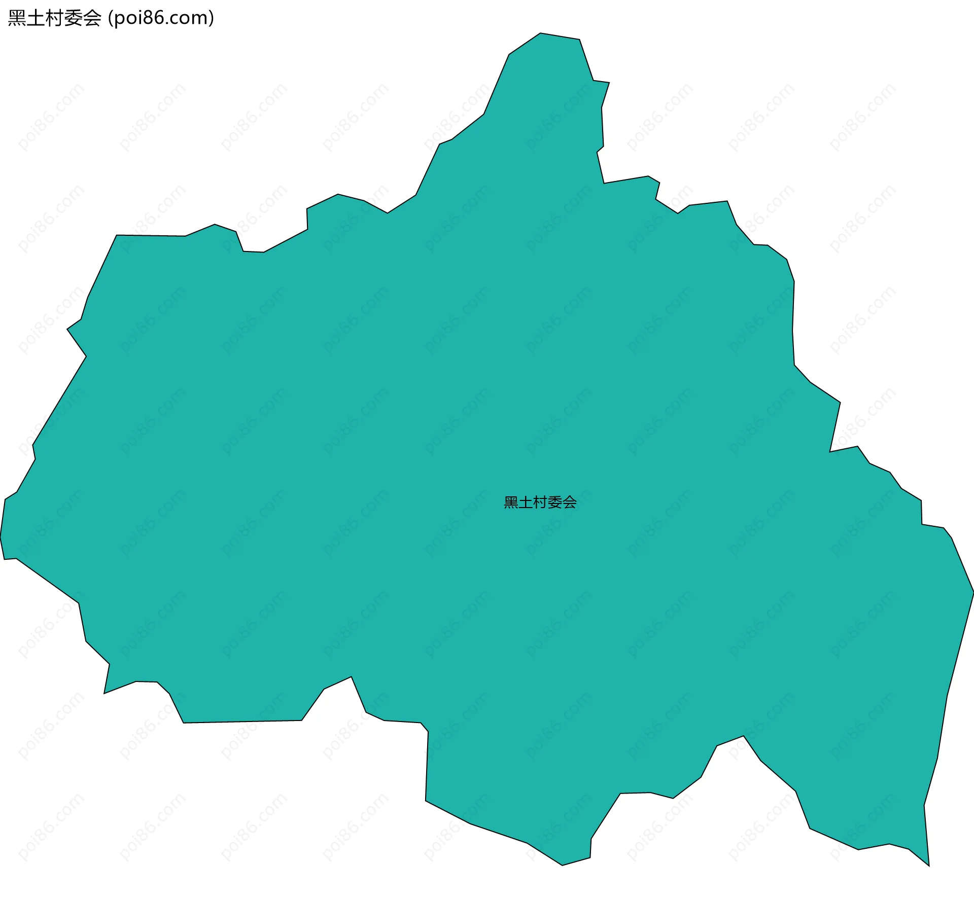 黑土村委会边界地图