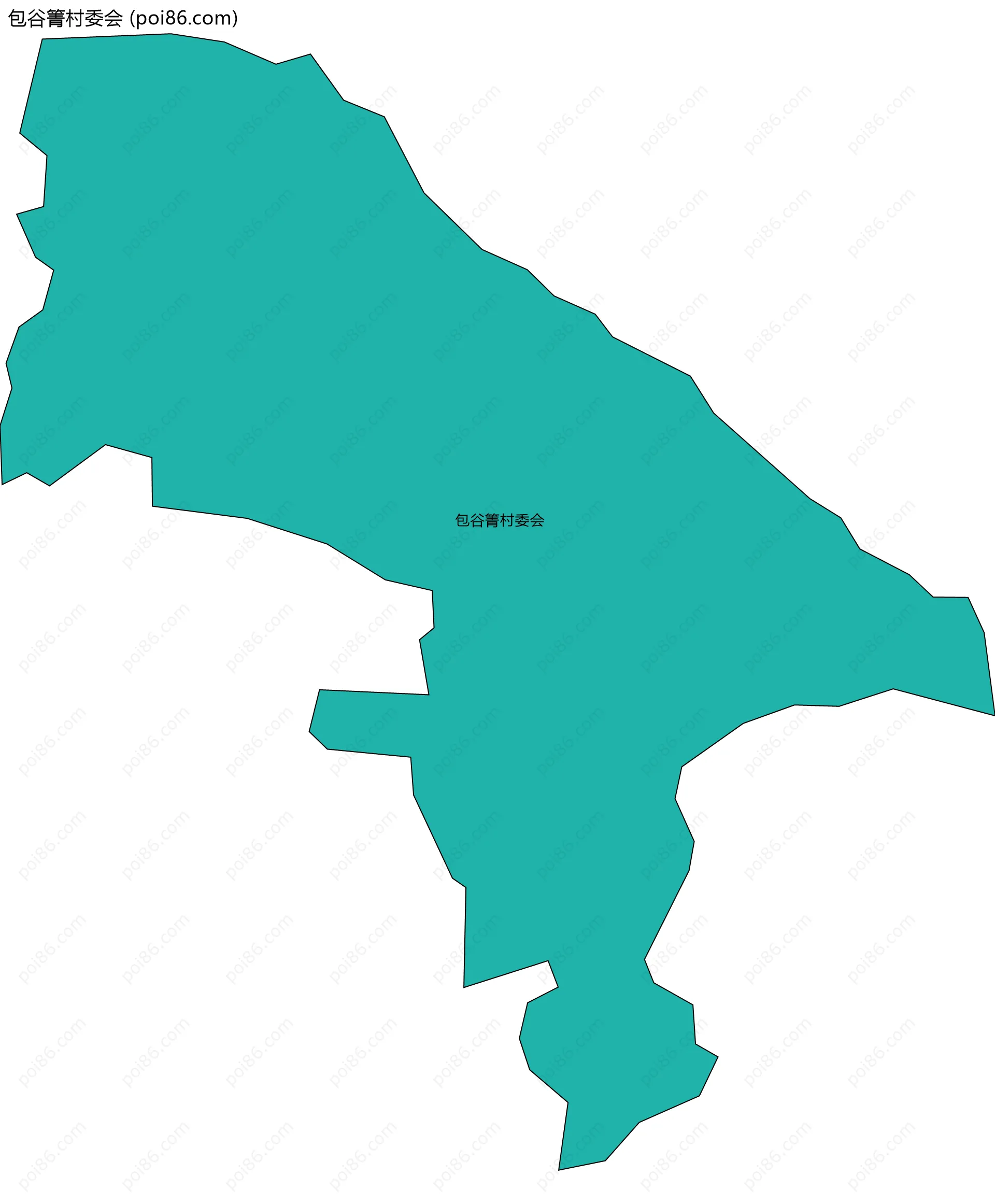 包谷箐村委会边界地图