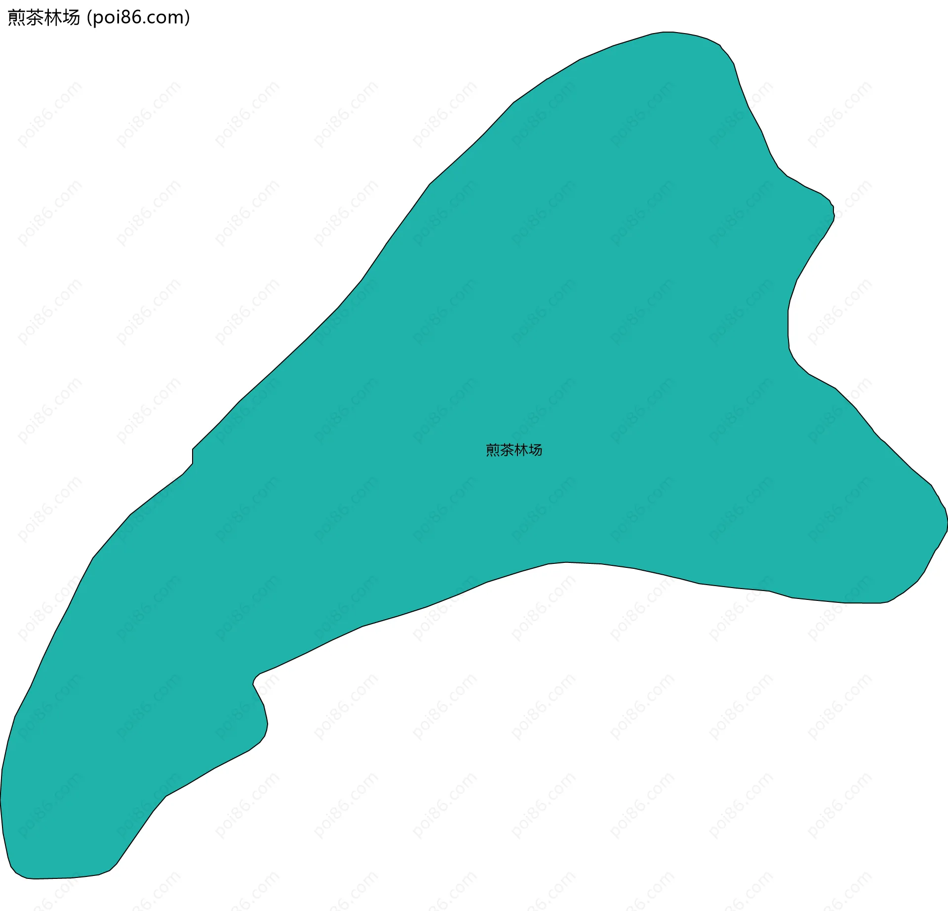 煎茶林场边界地图