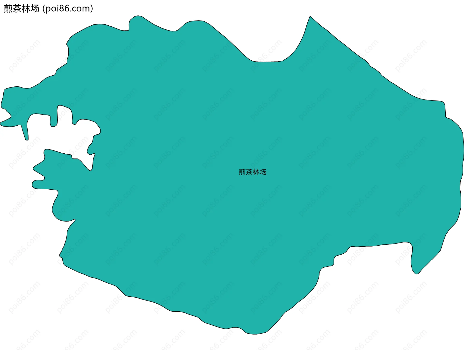 煎茶林场边界地图