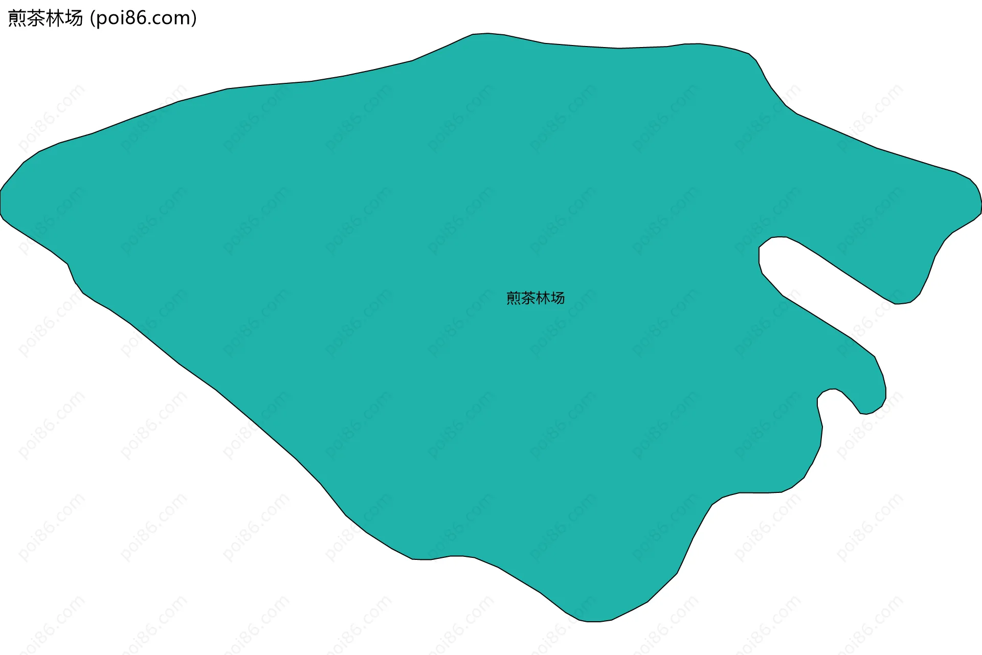 煎茶林场边界地图