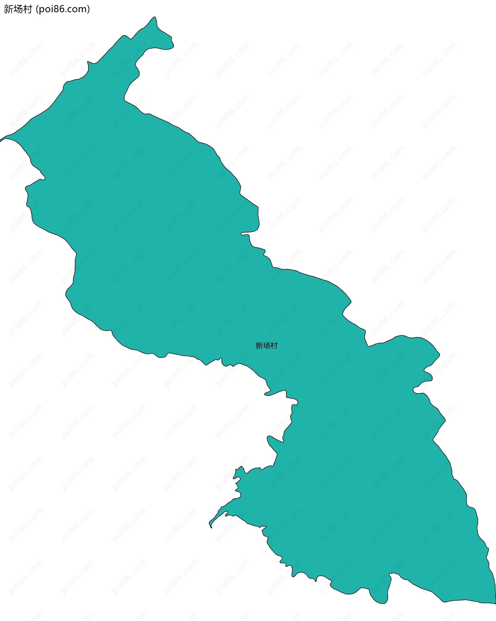 新场村边界地图