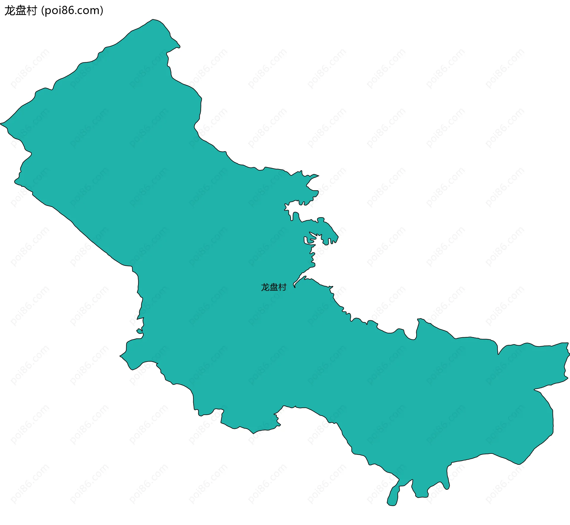龙盘村边界地图