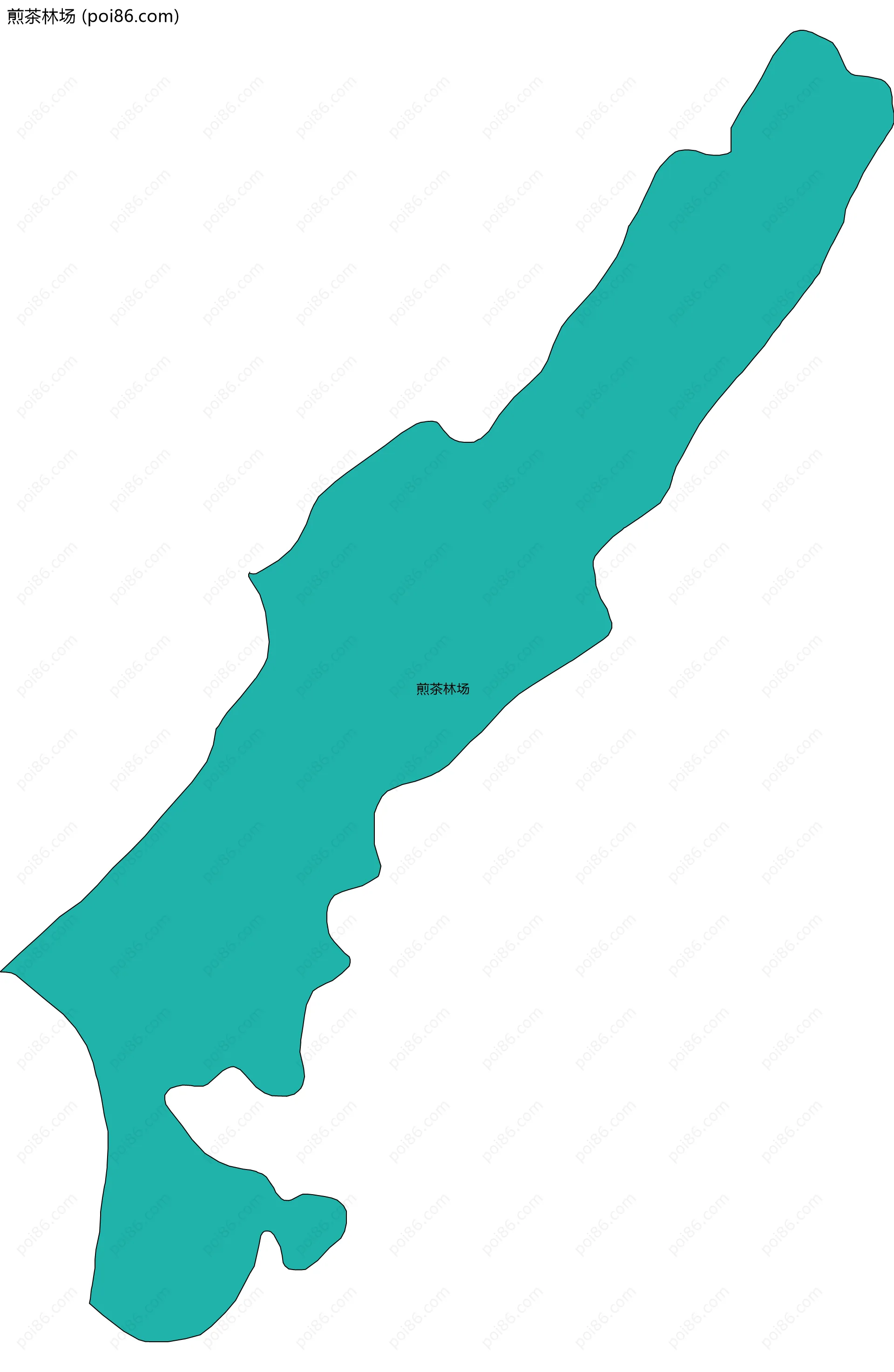 煎茶林场边界地图