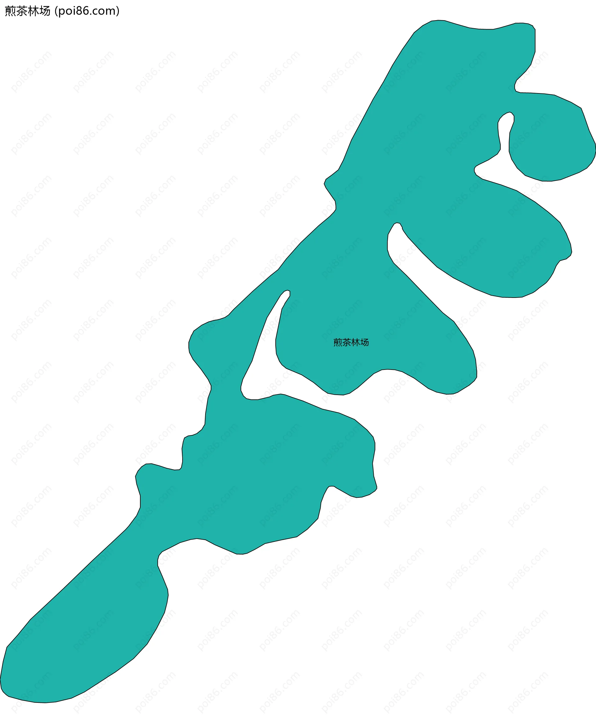 煎茶林场边界地图