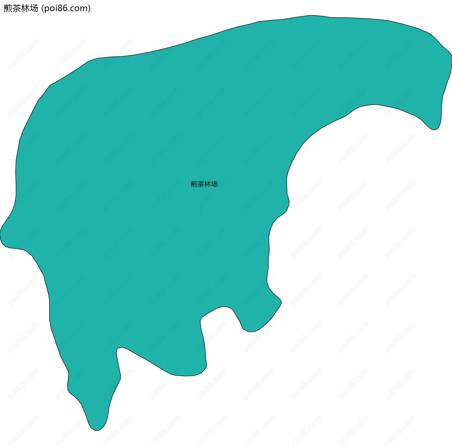 煎茶林场边界地图