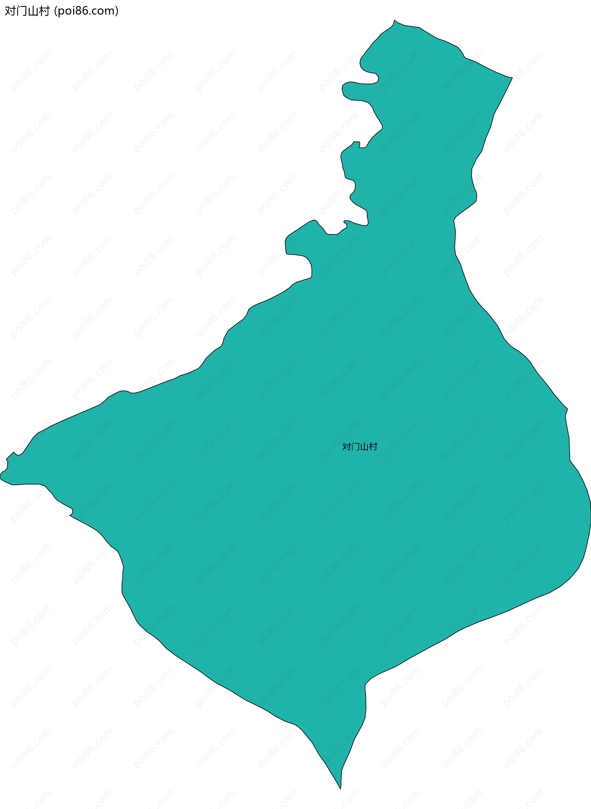 对门山村边界地图