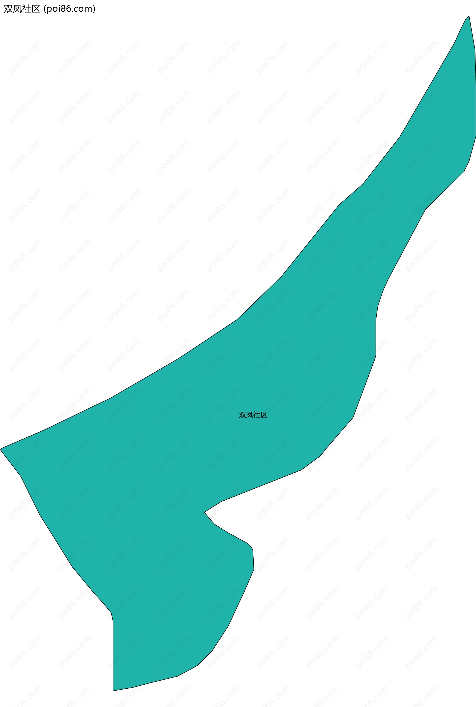 双凤社区边界地图