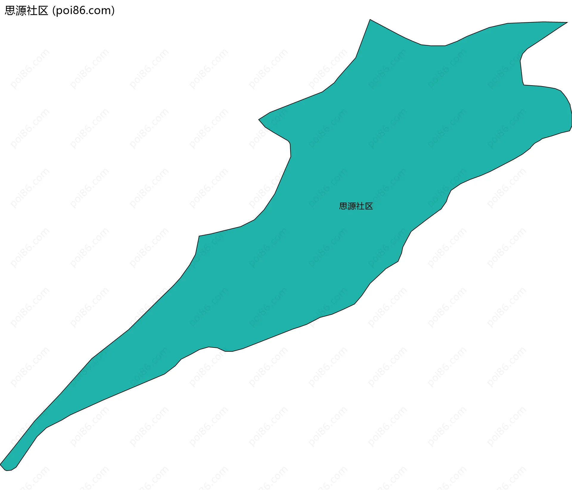 思源社区边界地图