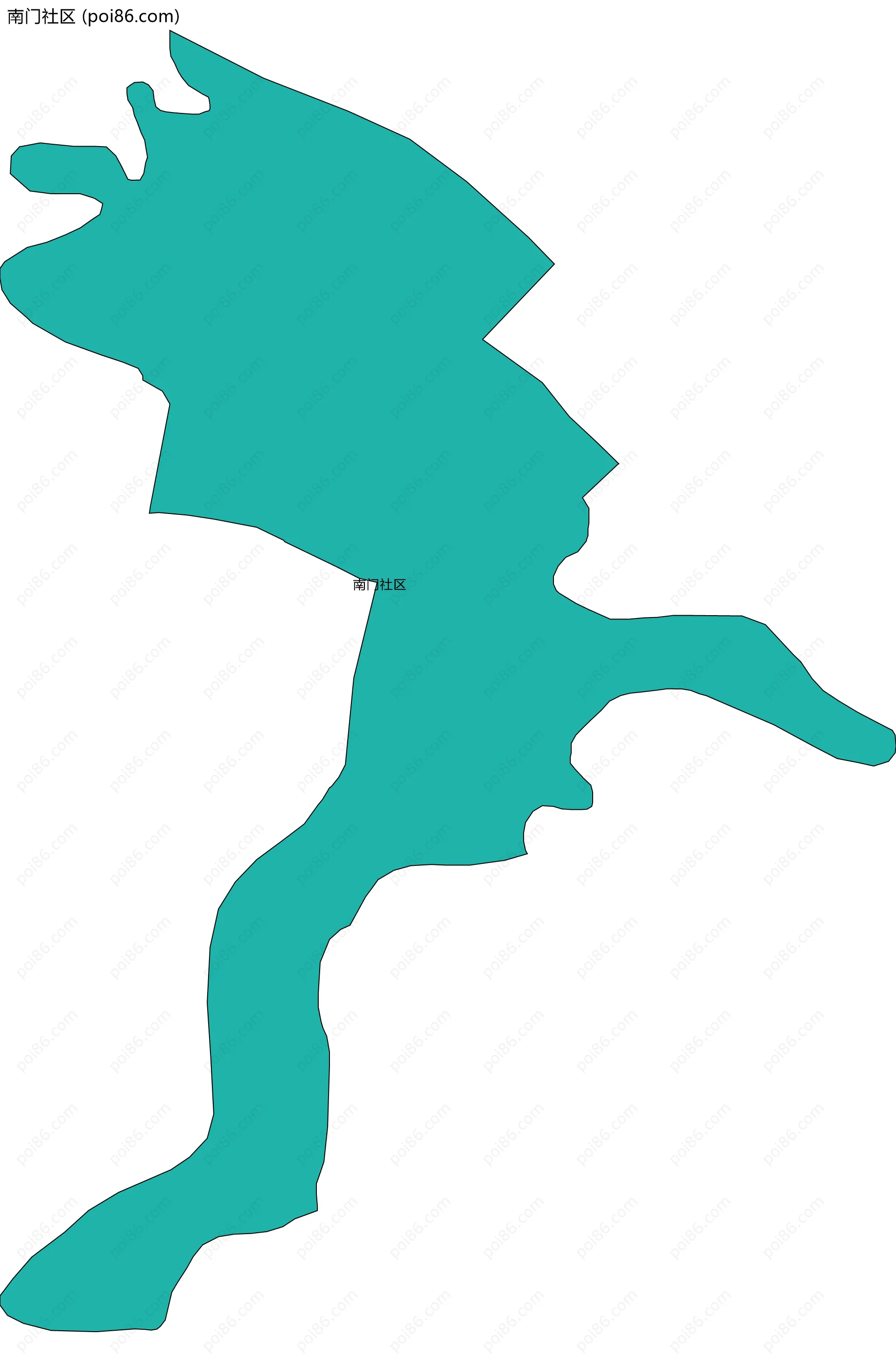 南门社区边界地图
