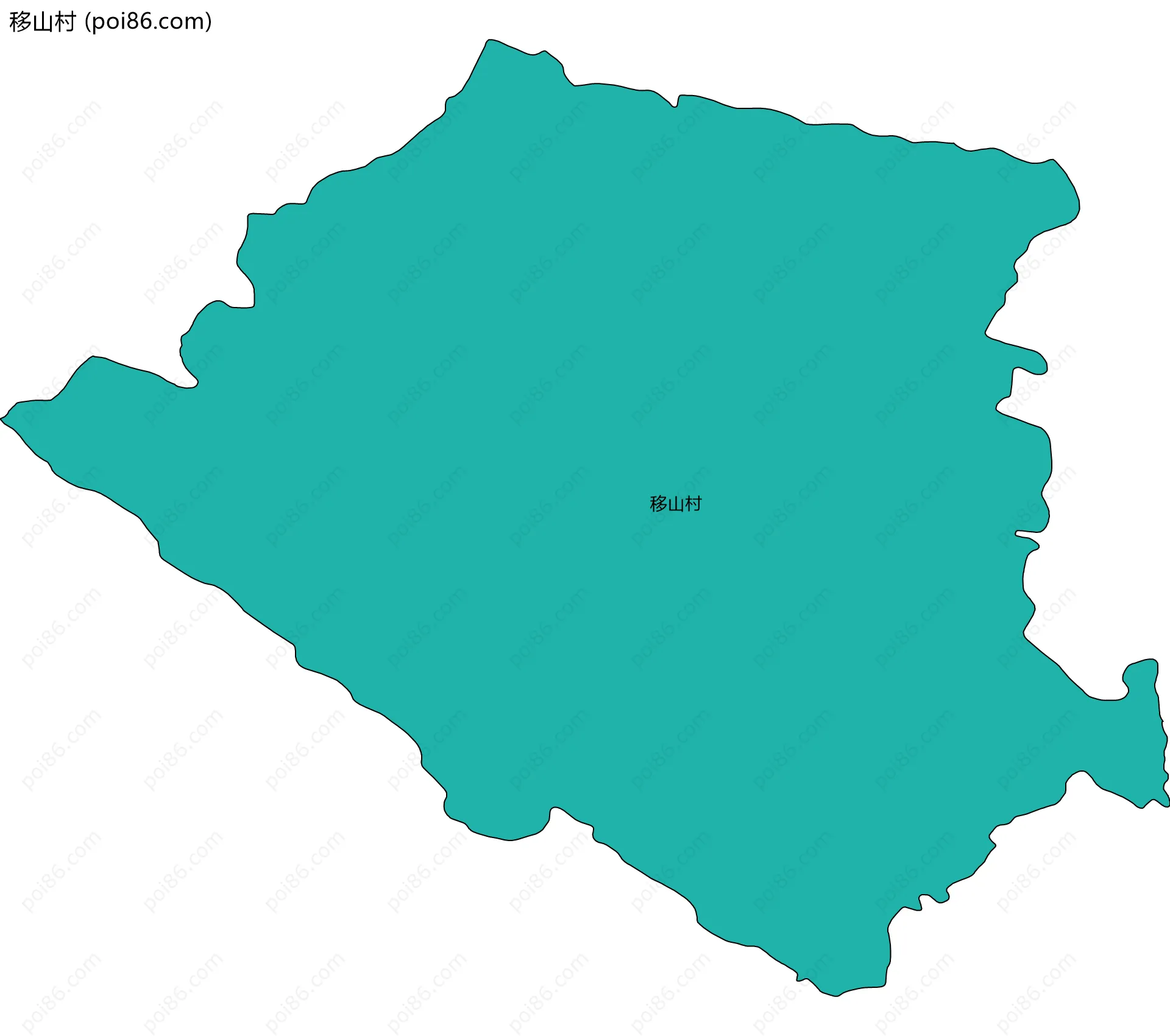 移山村边界地图